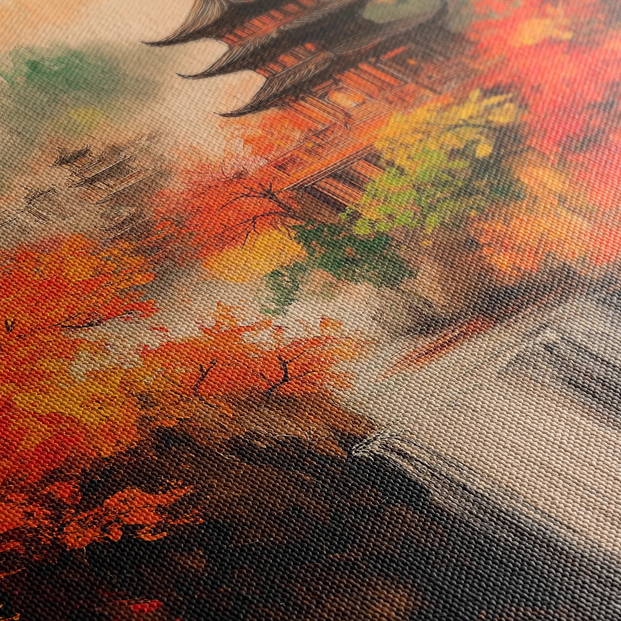Landscape 308 Canvas Art 18" x 24" / 45 x 60 cm / Black