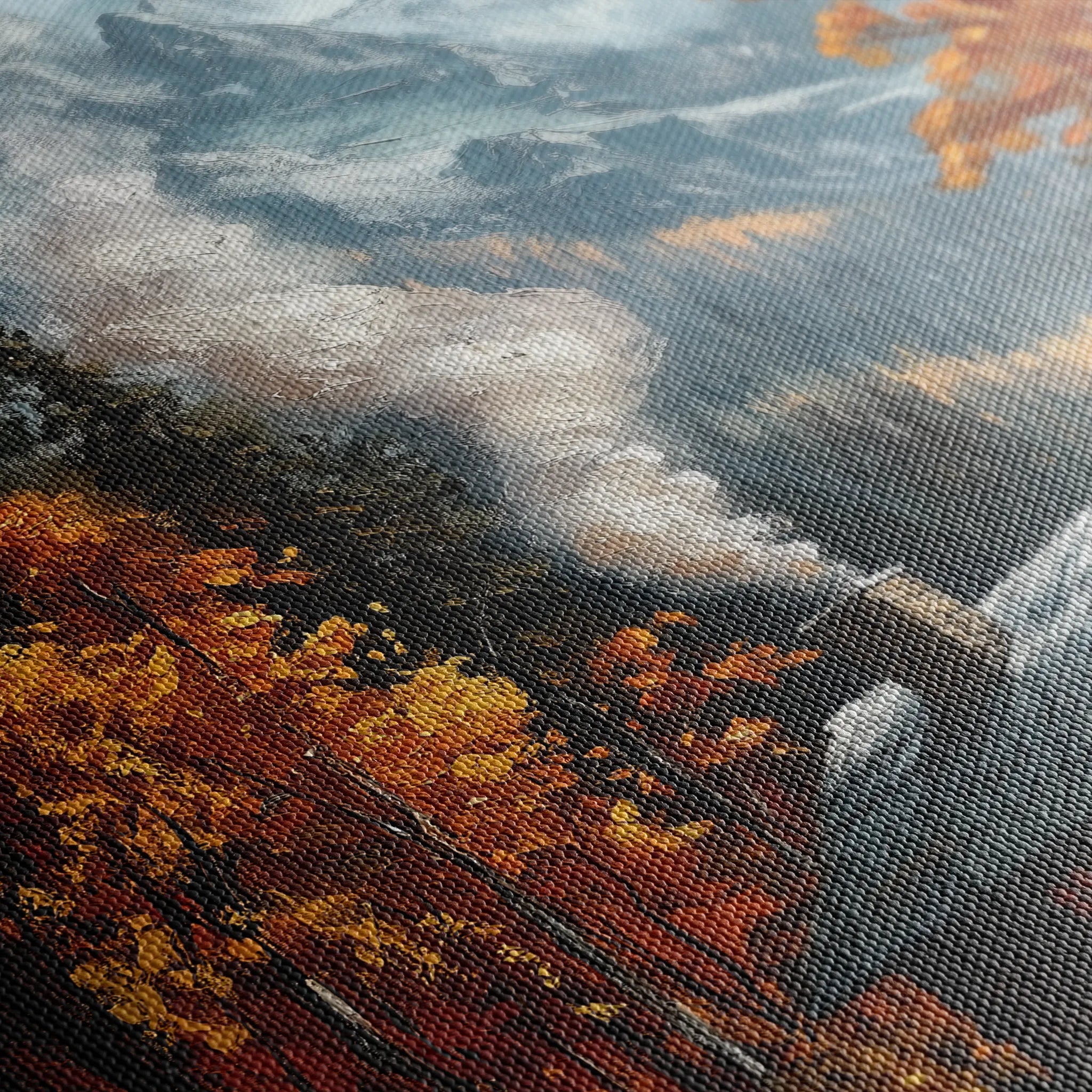 Landscape 309 Canvas Art 18" x 24" / 45 x 60 cm / Black