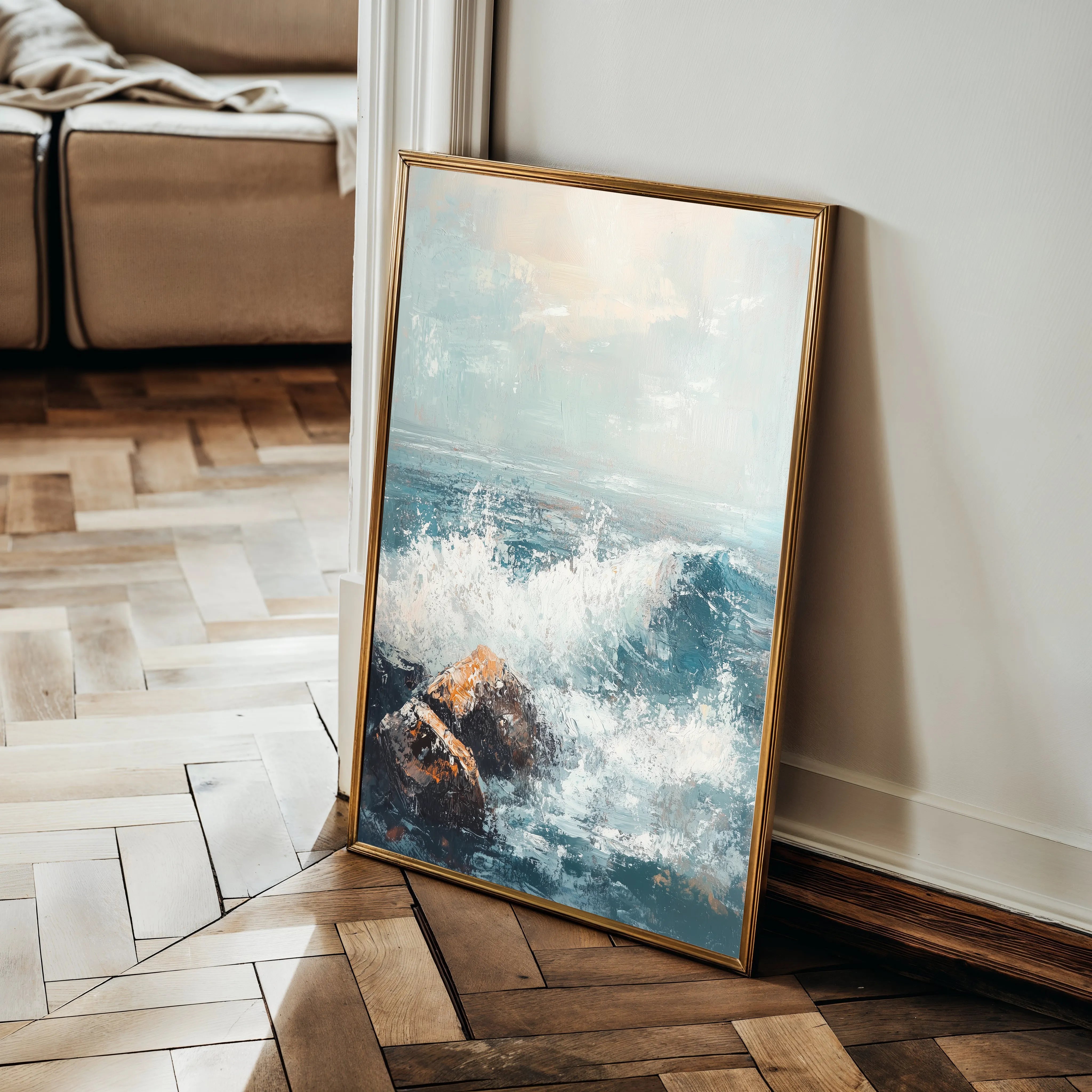 Landscape 311 Canvas Art 18" x 24" / 45 x 60 cm / Black