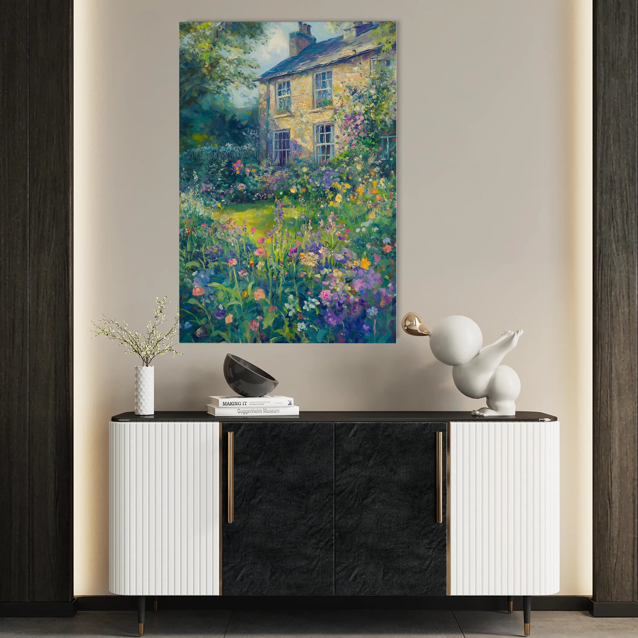 Landscape 313 Canvas Art 18" x 24" / 45 x 60 cm / Black