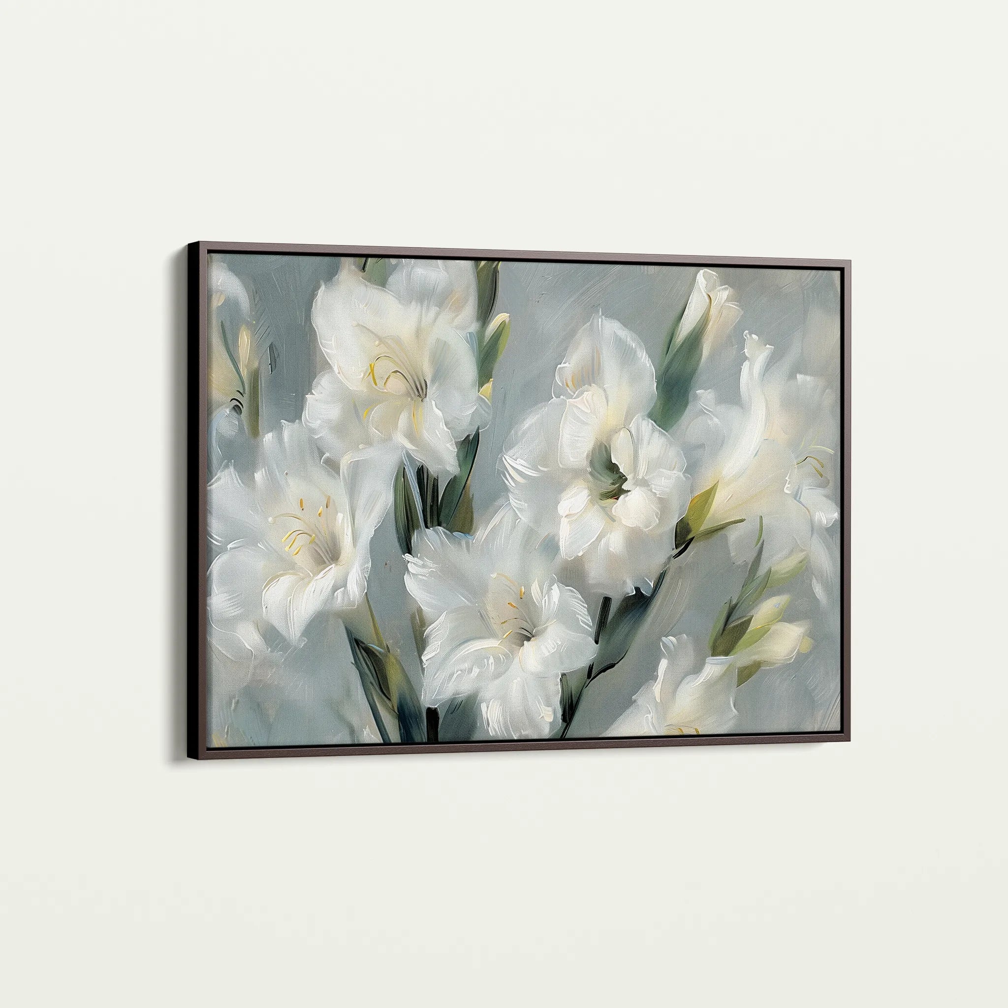 Floral 317 Canvas Art 18" x 24" / 45 x 60 cm / Black
