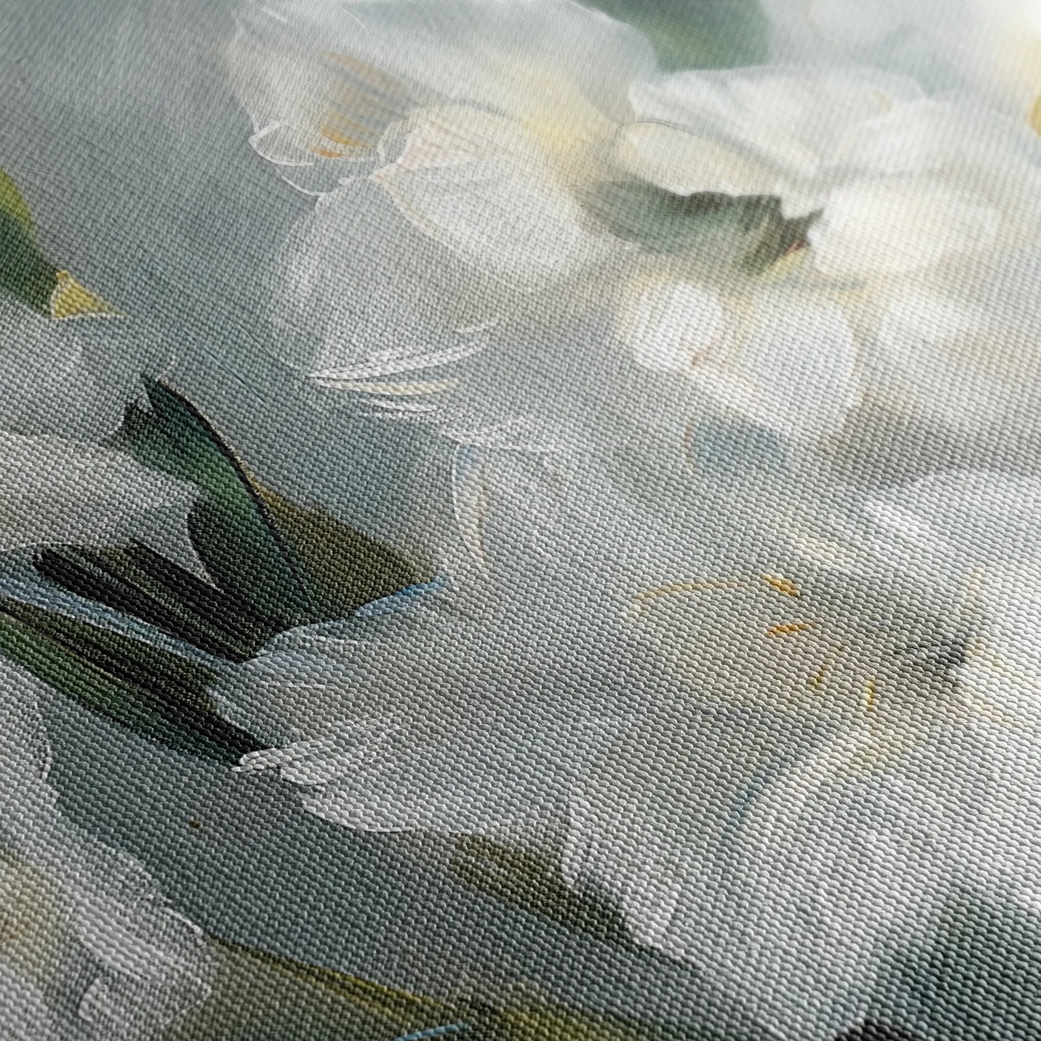 Floral 317 Canvas Art 18" x 24" / 45 x 60 cm / Black