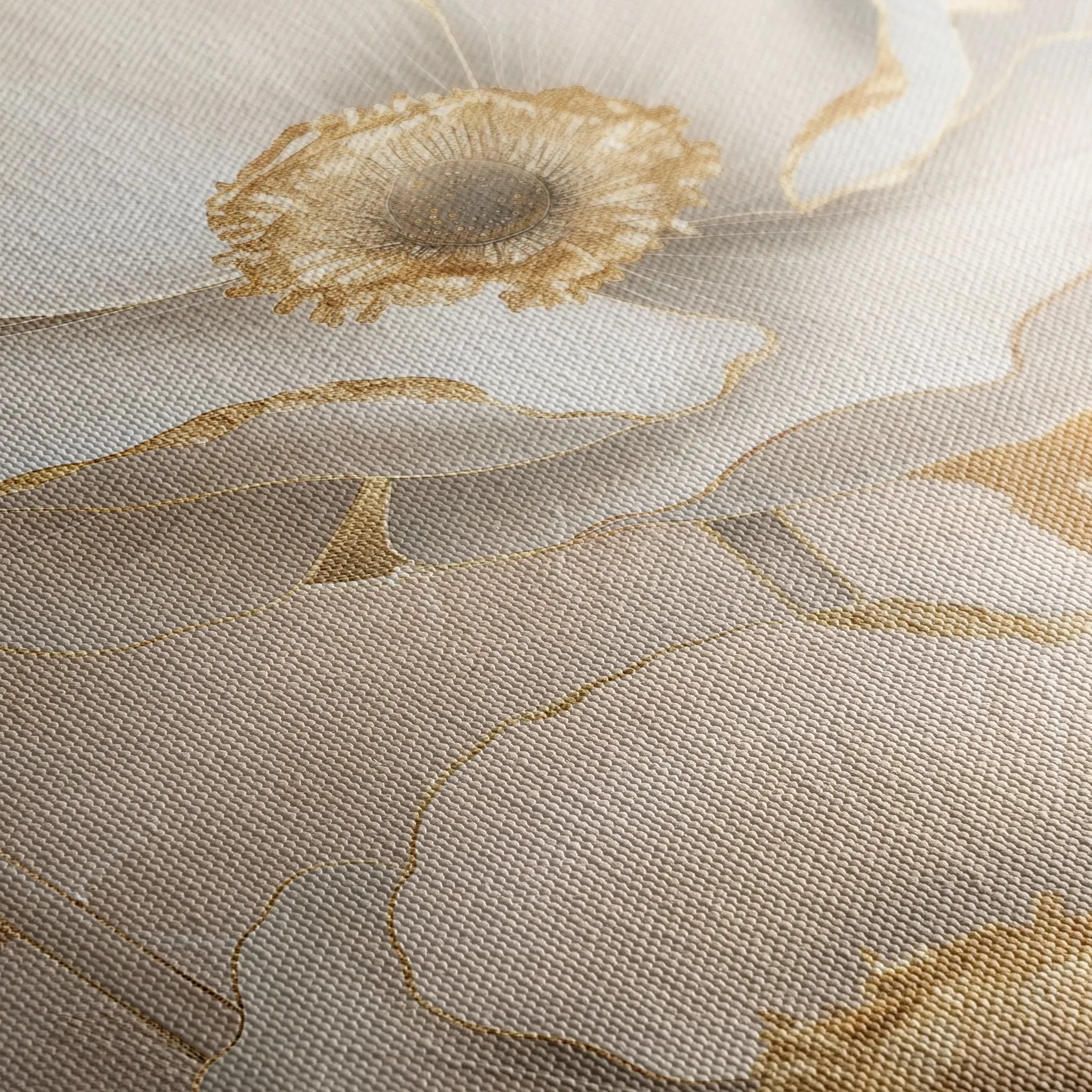Floral 319 Canvas Art 18" x 24" / 45 x 60 cm / Black