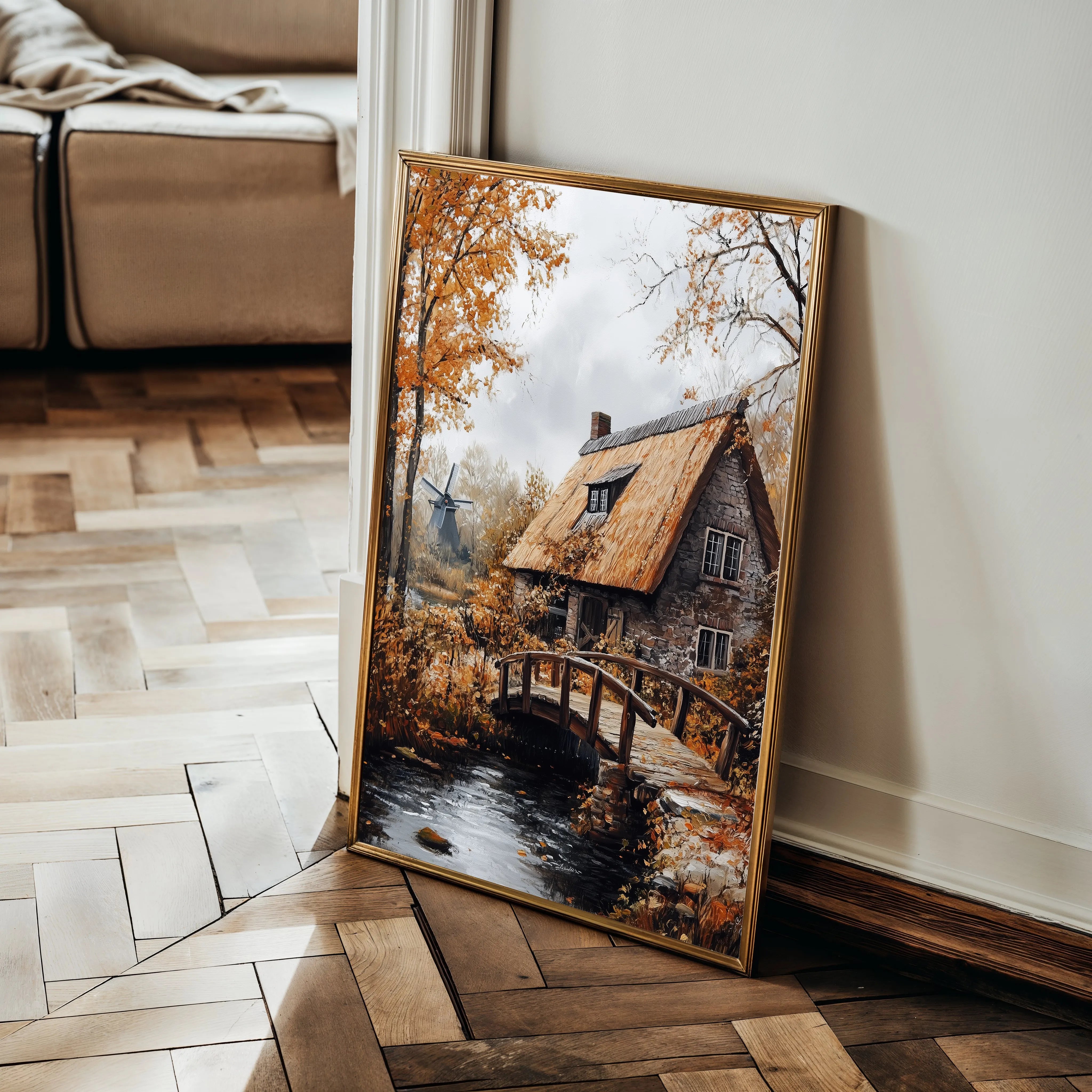 Landscape 319 Canvas Art 18" x 24" / 45 x 60 cm / Black