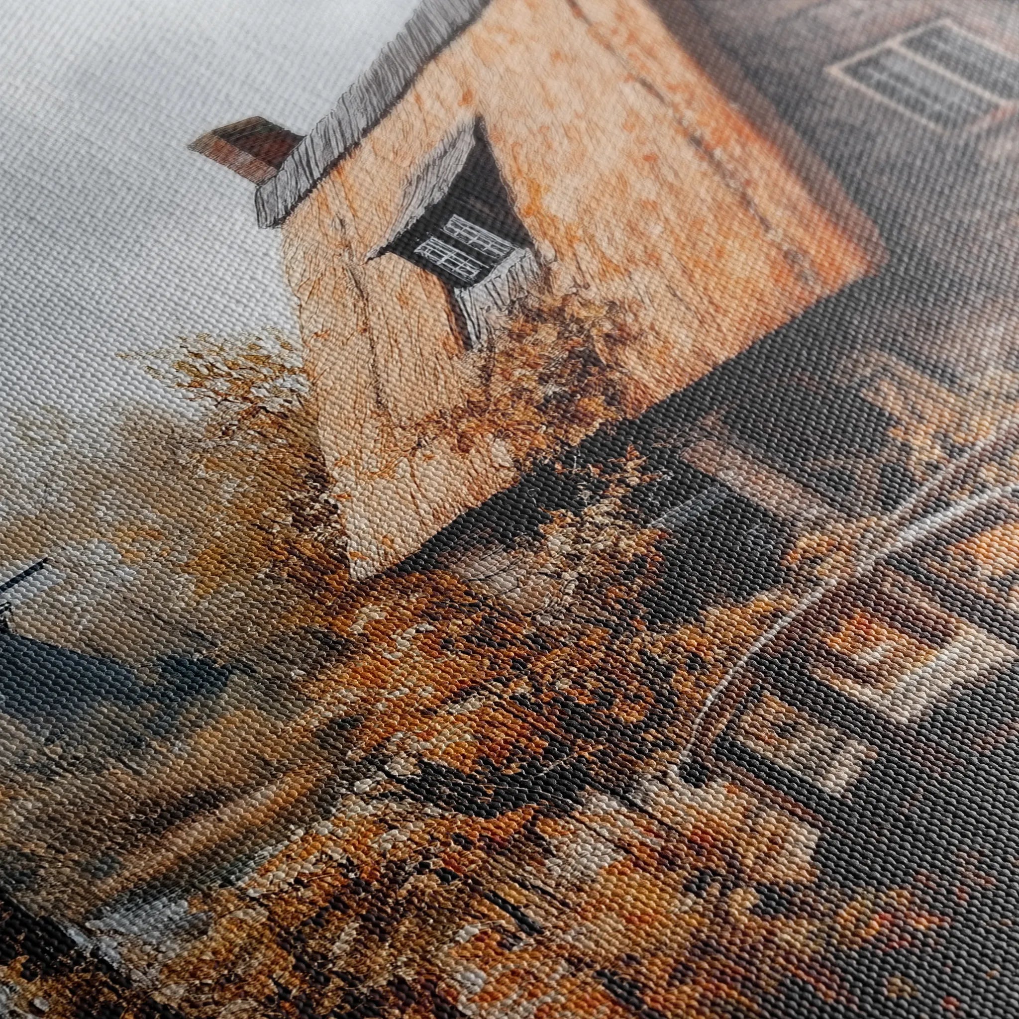 Landscape 319 Canvas Art 18" x 24" / 45 x 60 cm / Black