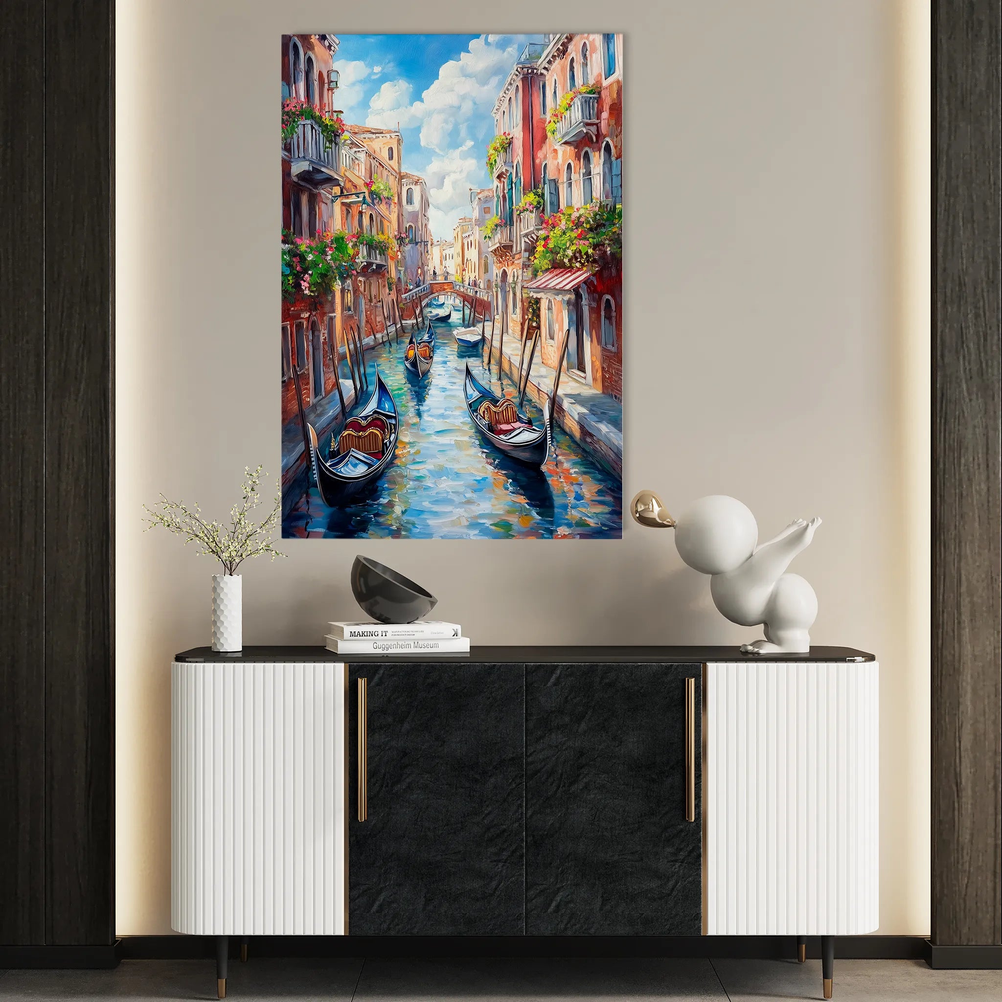 Landscape 322 Canvas Art 18" x 24" / 45 x 60 cm / Black