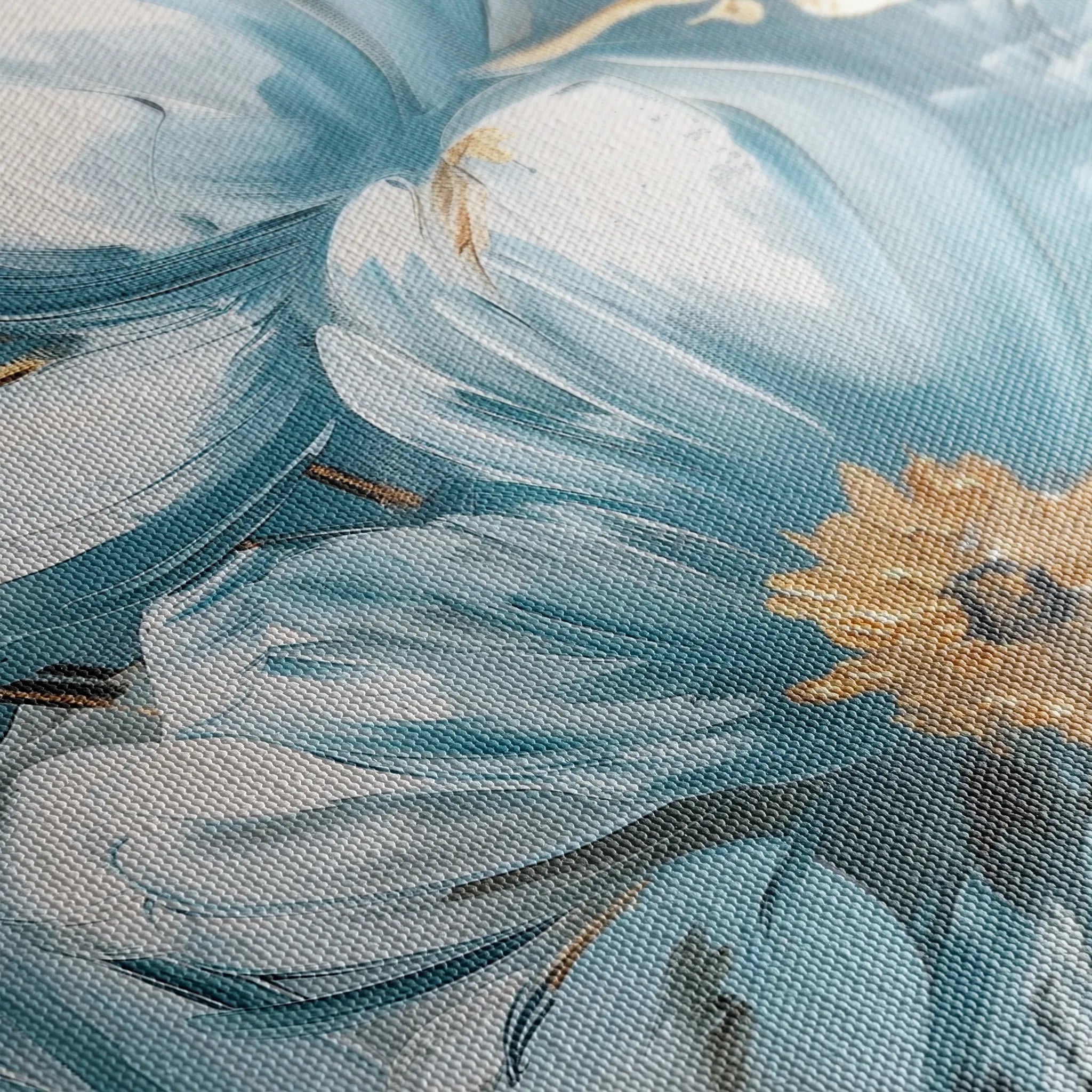 Floral 323 Canvas Art 18" x 24" / 45 x 60 cm / Black