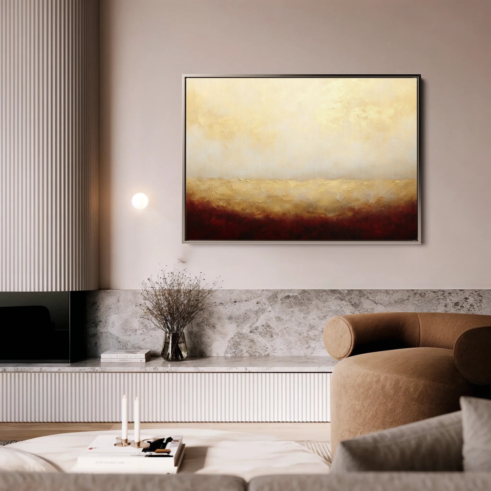 Abstract 324 Canvas Art 18" x 24" / 45 x 60 cm / Black