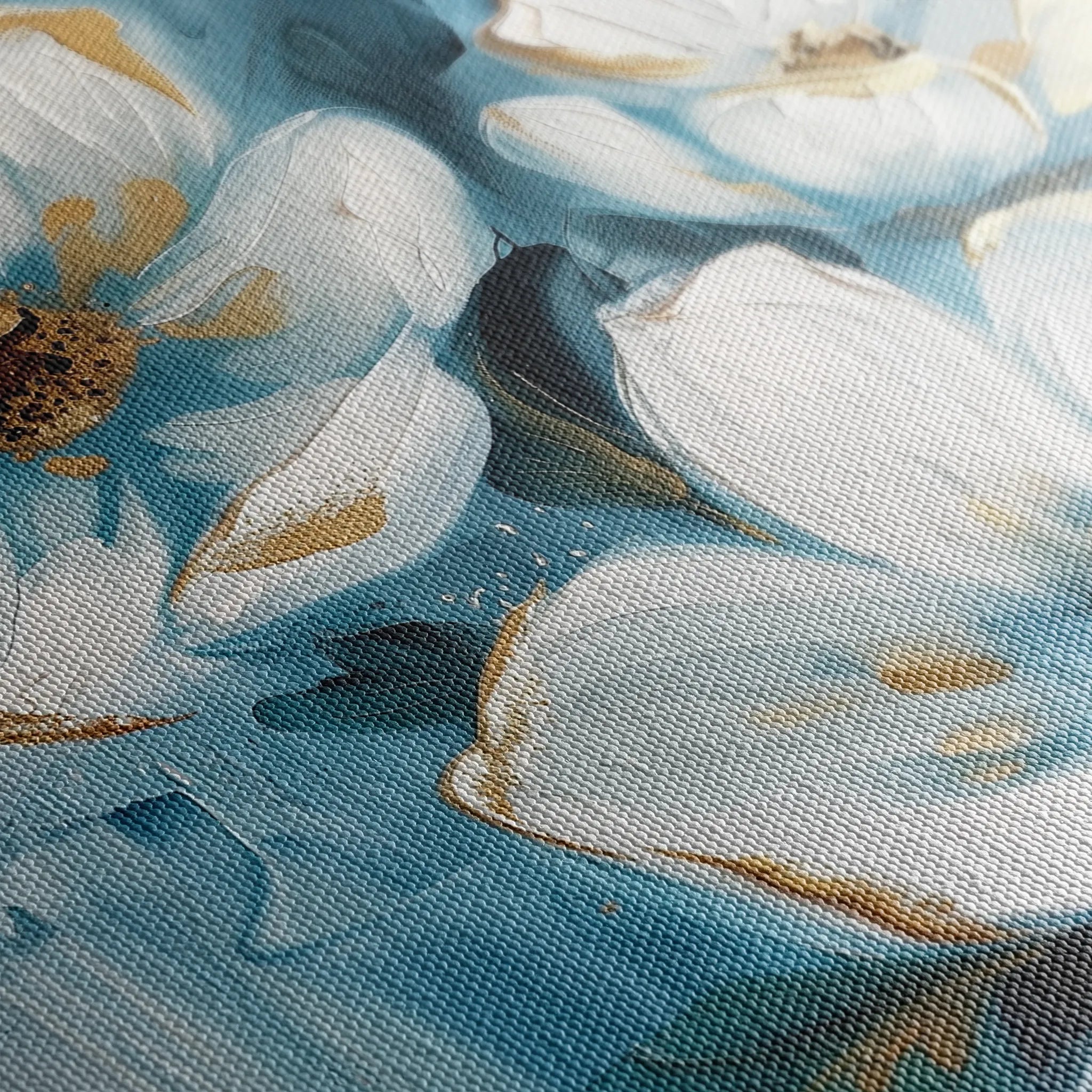Floral 324 Canvas Art 18" x 24" / 45 x 60 cm / Black
