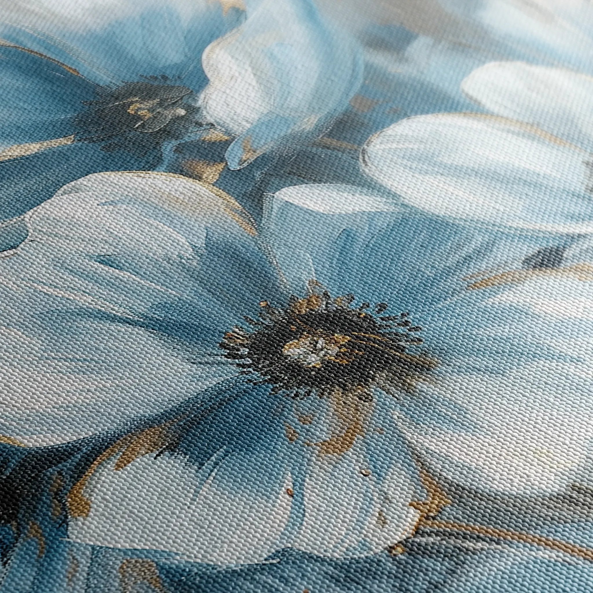 Floral 325 Canvas Art 18" x 24" / 45 x 60 cm / Black