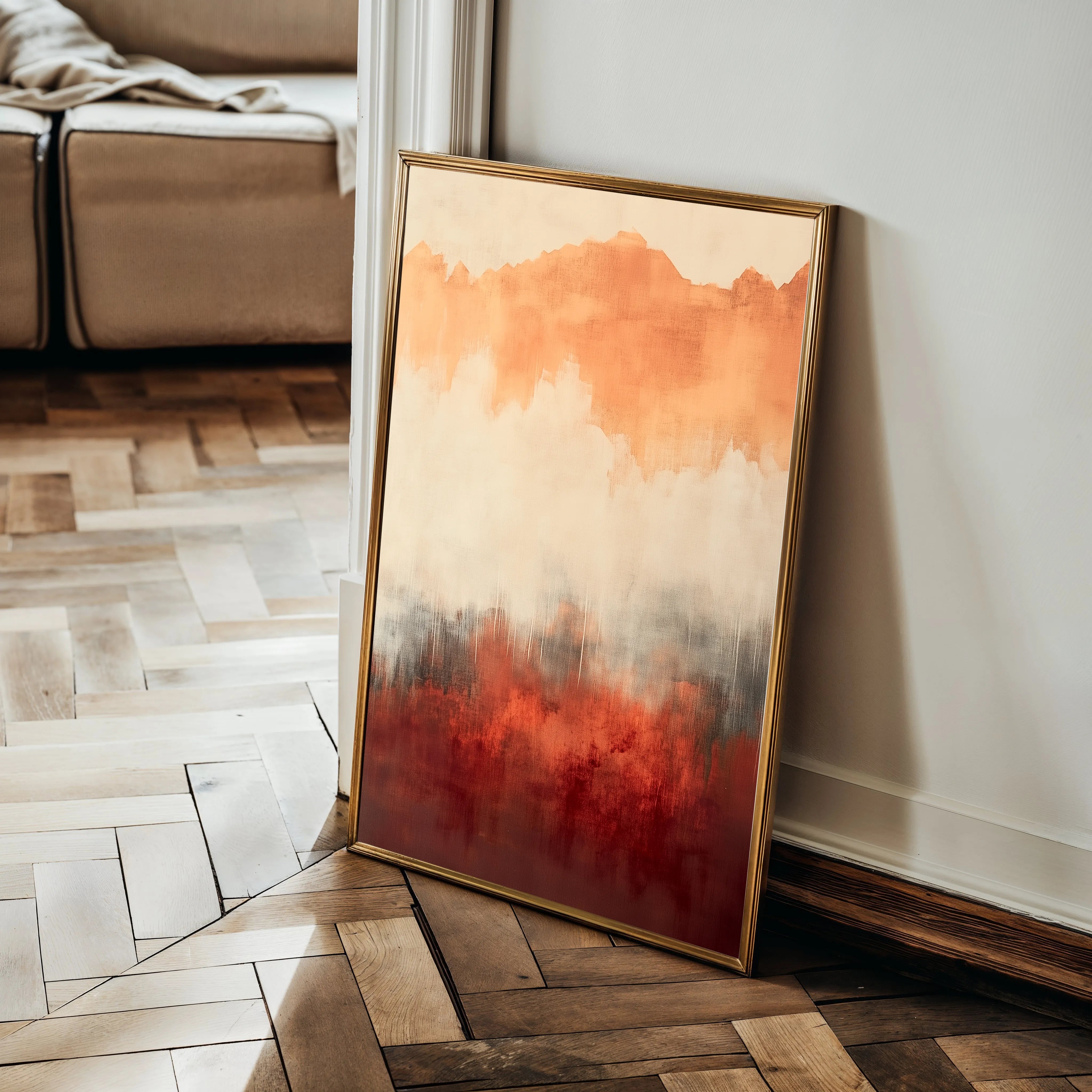Abstract 327 Canvas Art 18" x 24" / 45 x 60 cm / Black
