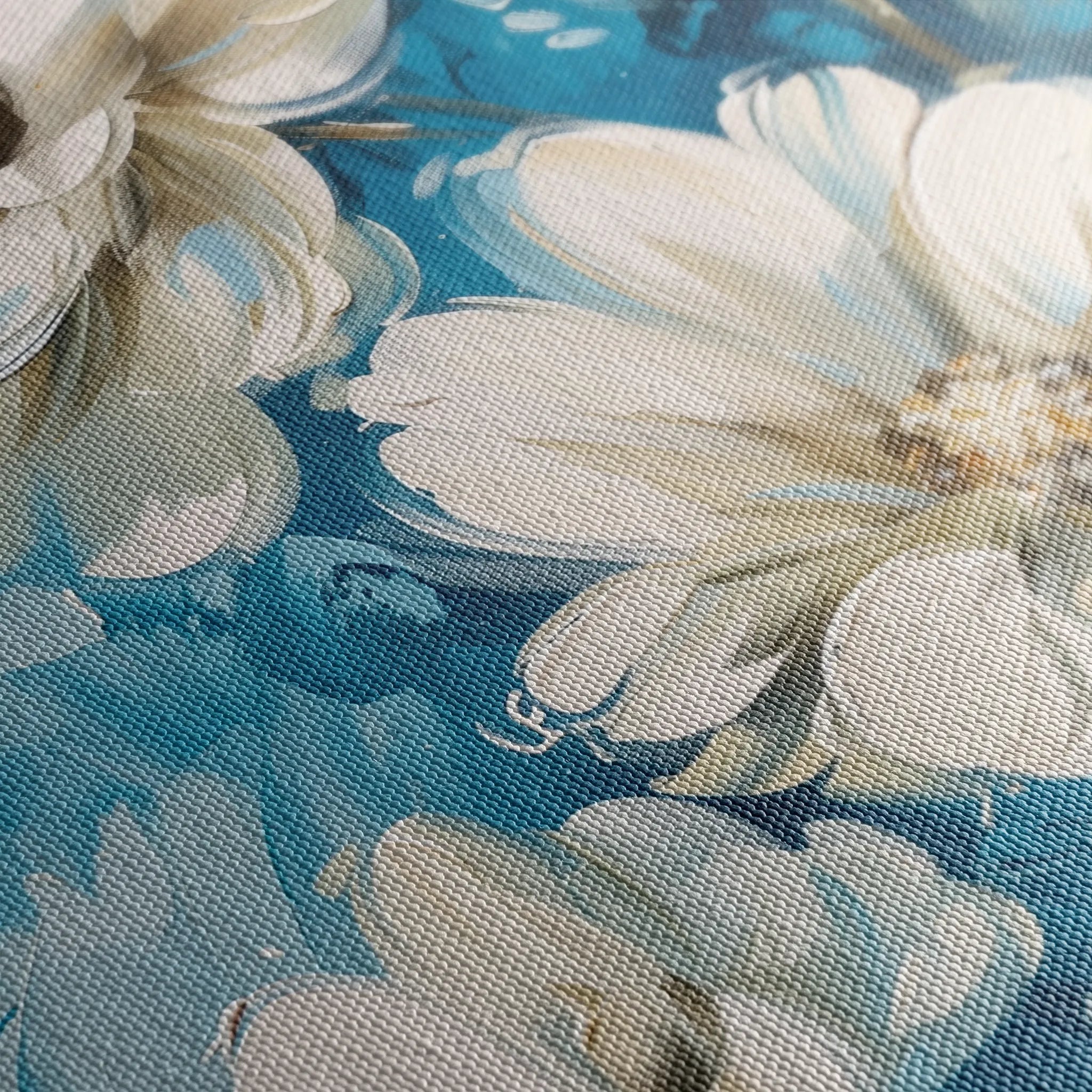Floral 328 Canvas Art 18" x 24" / 45 x 60 cm / Black