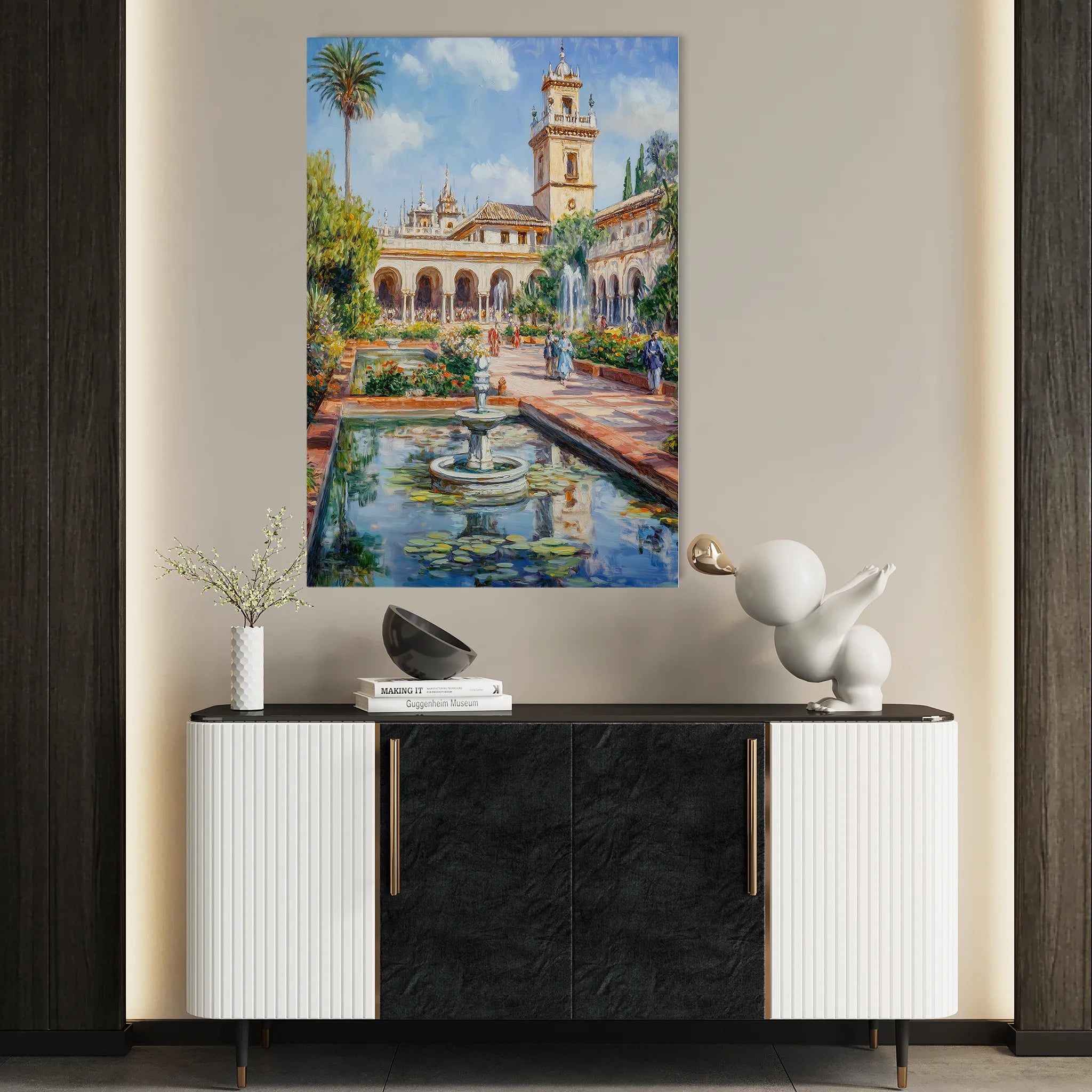 Landscape 328 Canvas Art 18" x 24" / 45 x 60 cm / Black
