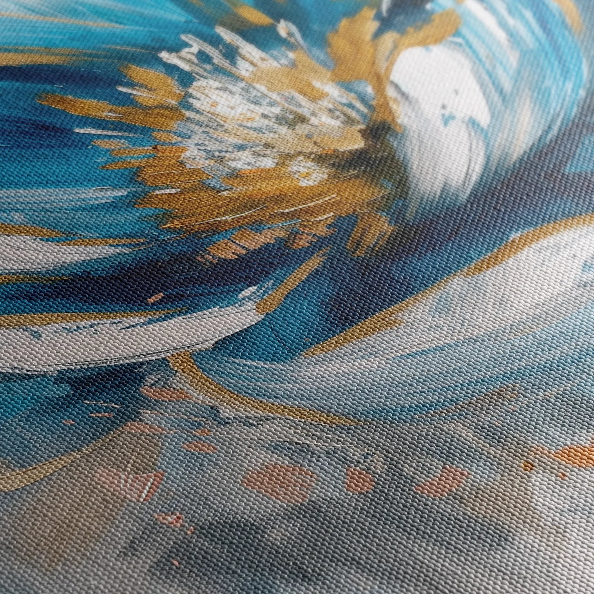 Floral 330 Canvas Art 18" x 24" / 45 x 60 cm / Black
