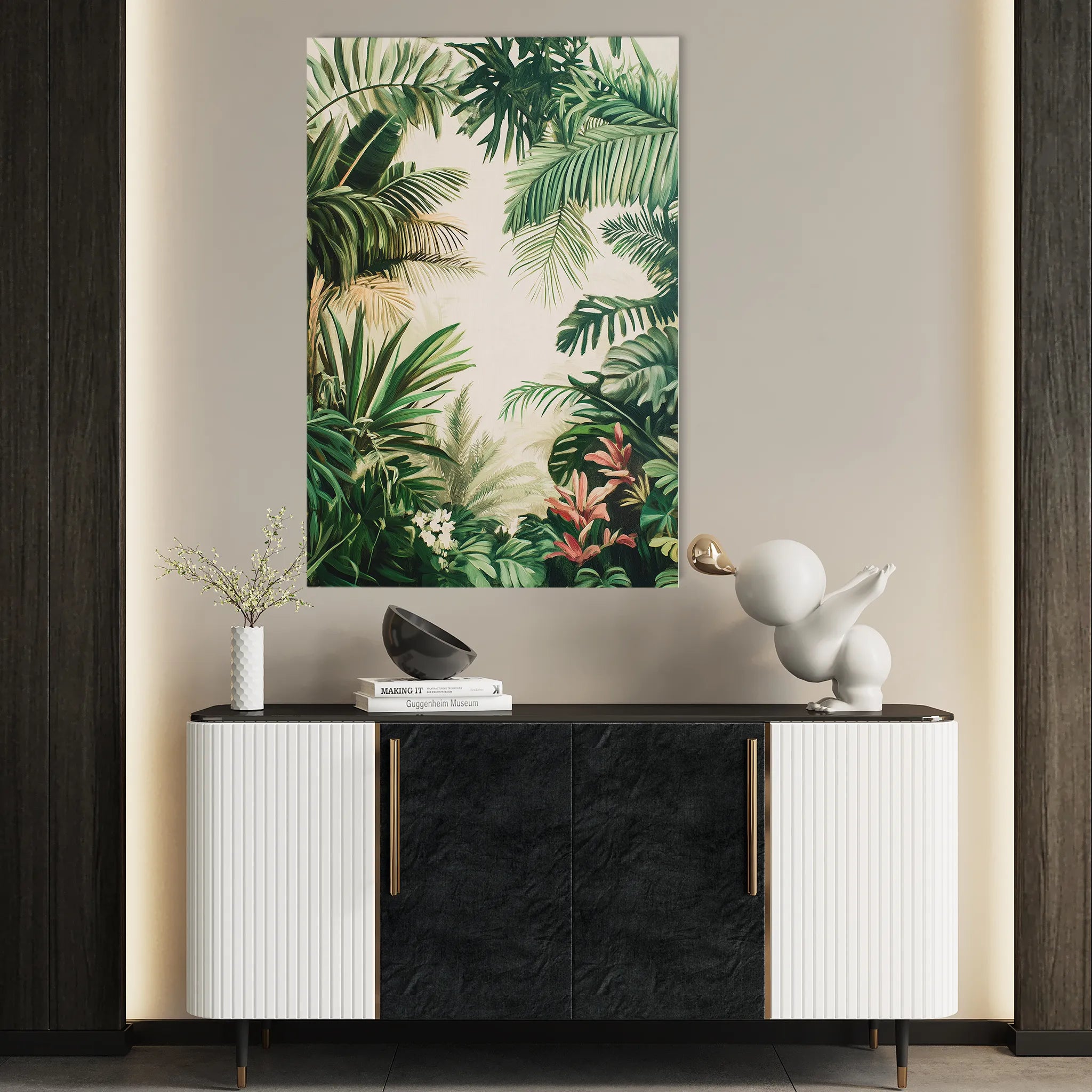 Landscape 331 Canvas Art 18" x 24" / 45 x 60 cm / Black
