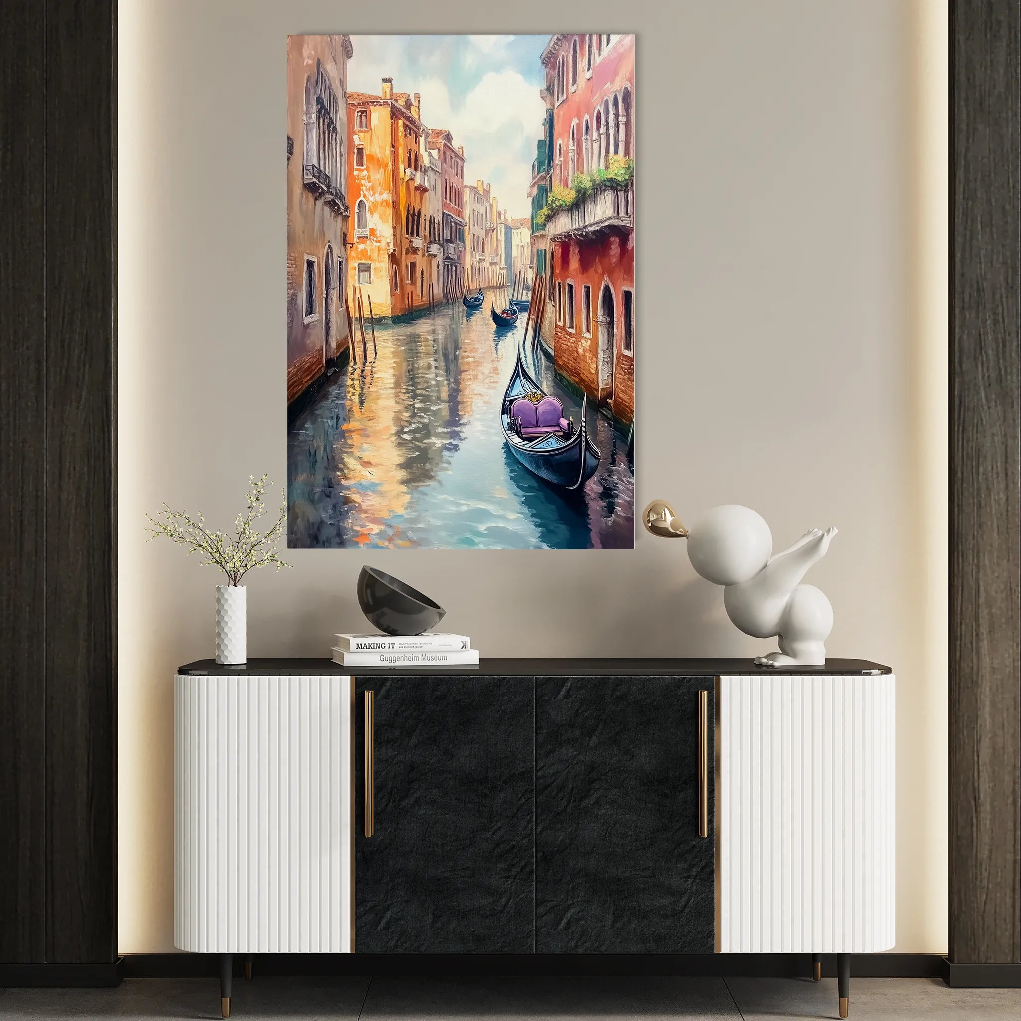 Landscape 337 Canvas Art 18" x 24" / 45 x 60 cm / Black