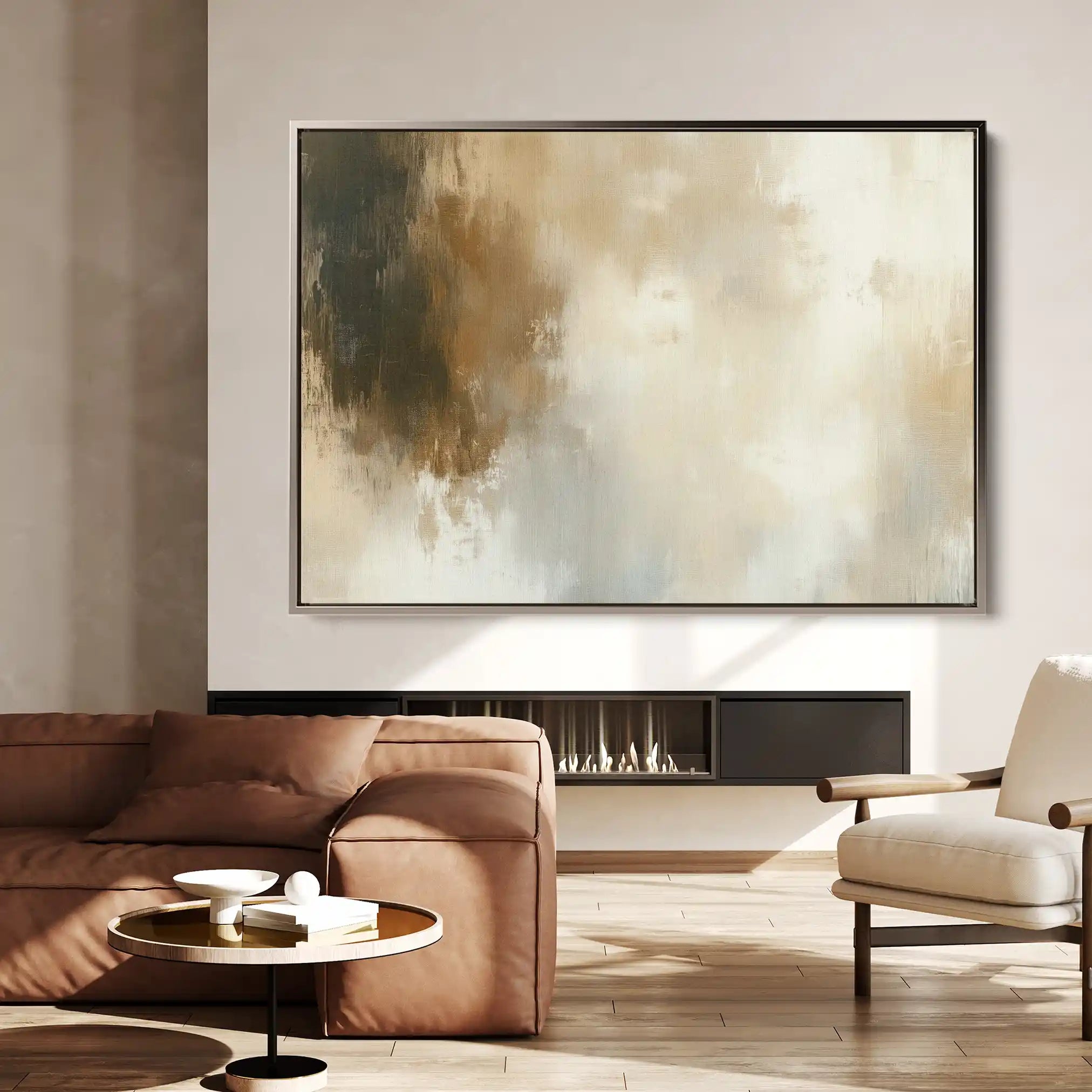 Abstract 339 Canvas Art 18" x 24" / 45 x 60 cm / Black