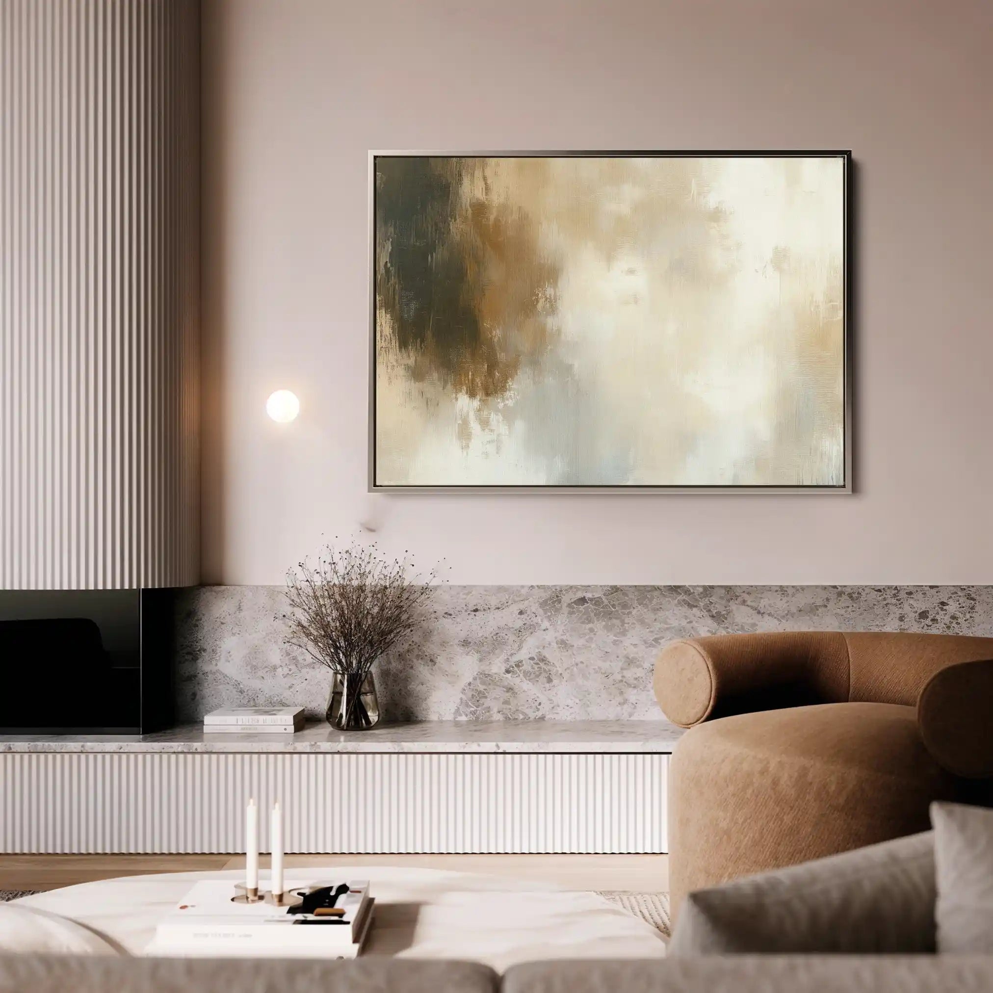Abstract 339 Canvas Art 18" x 24" / 45 x 60 cm / Black