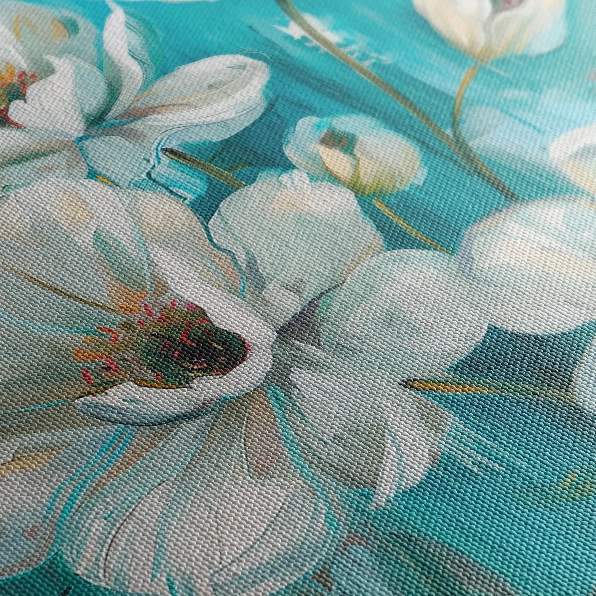 Floral 339 Canvas Art 18" x 24" / 45 x 60 cm / Black