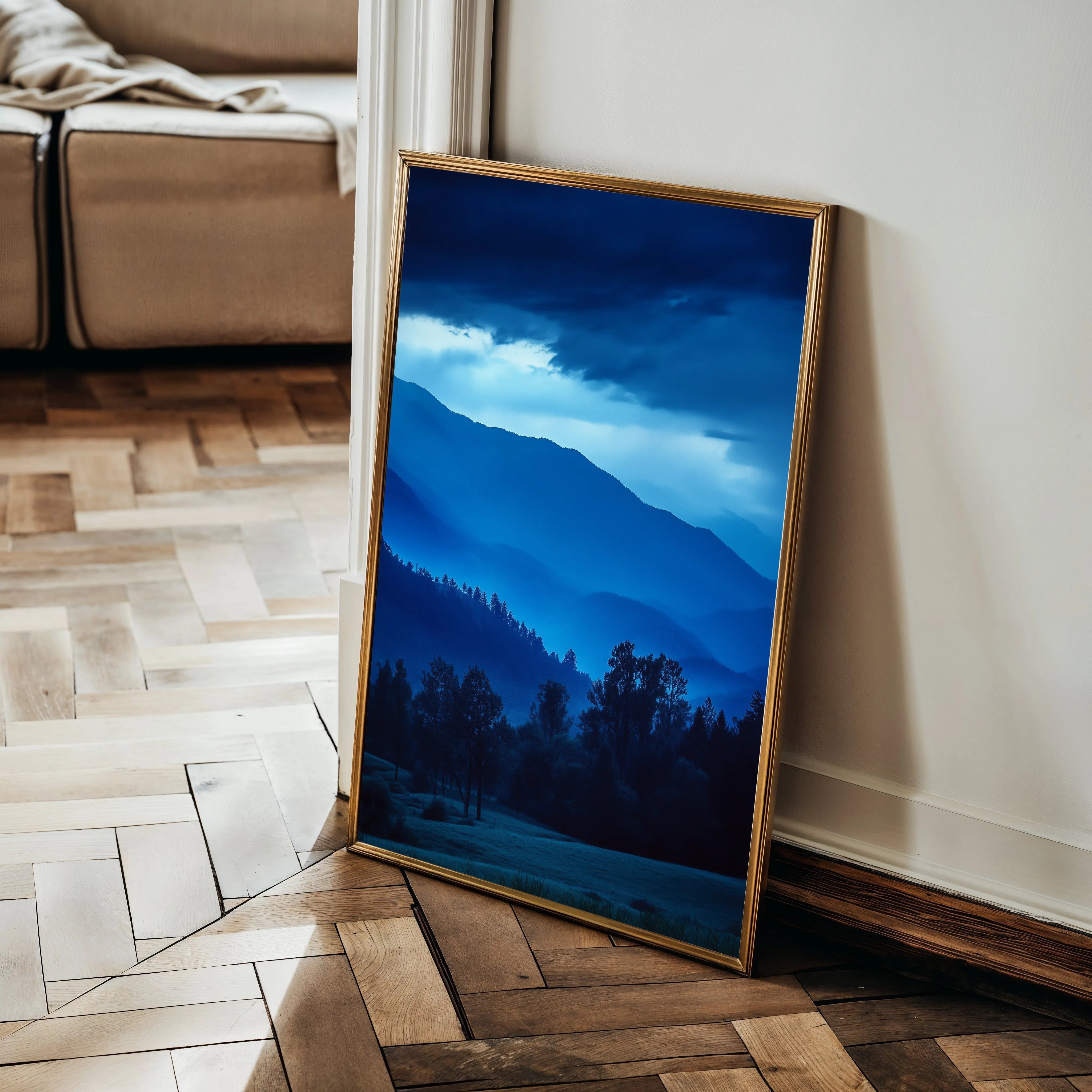 Landscape 342 Canvas Art 18" x 24" / 45 x 60 cm / Black