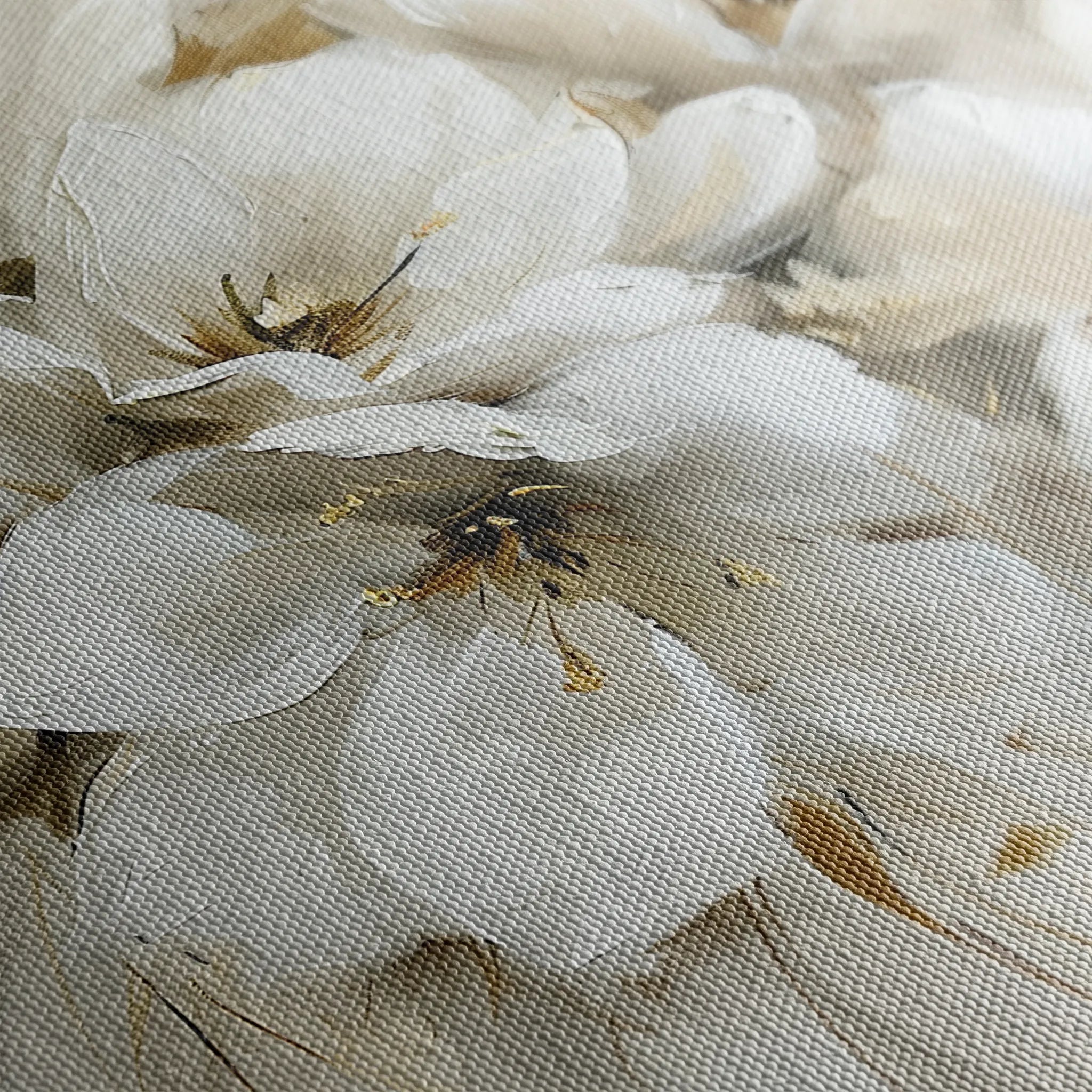 Floral 344 Canvas Art 18" x 24" / 45 x 60 cm / Black
