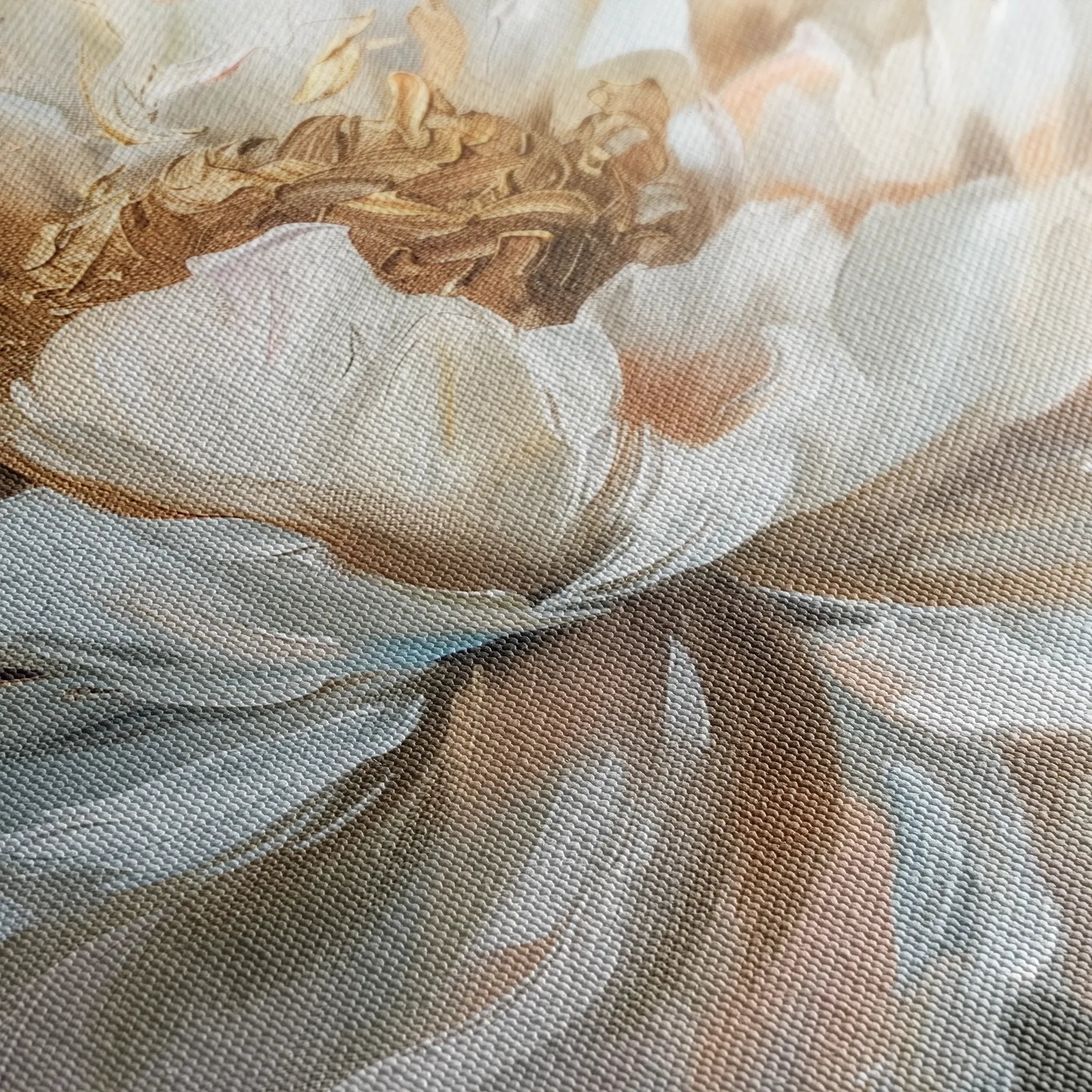 Floral 345 Canvas Art 18" x 24" / 45 x 60 cm / Black