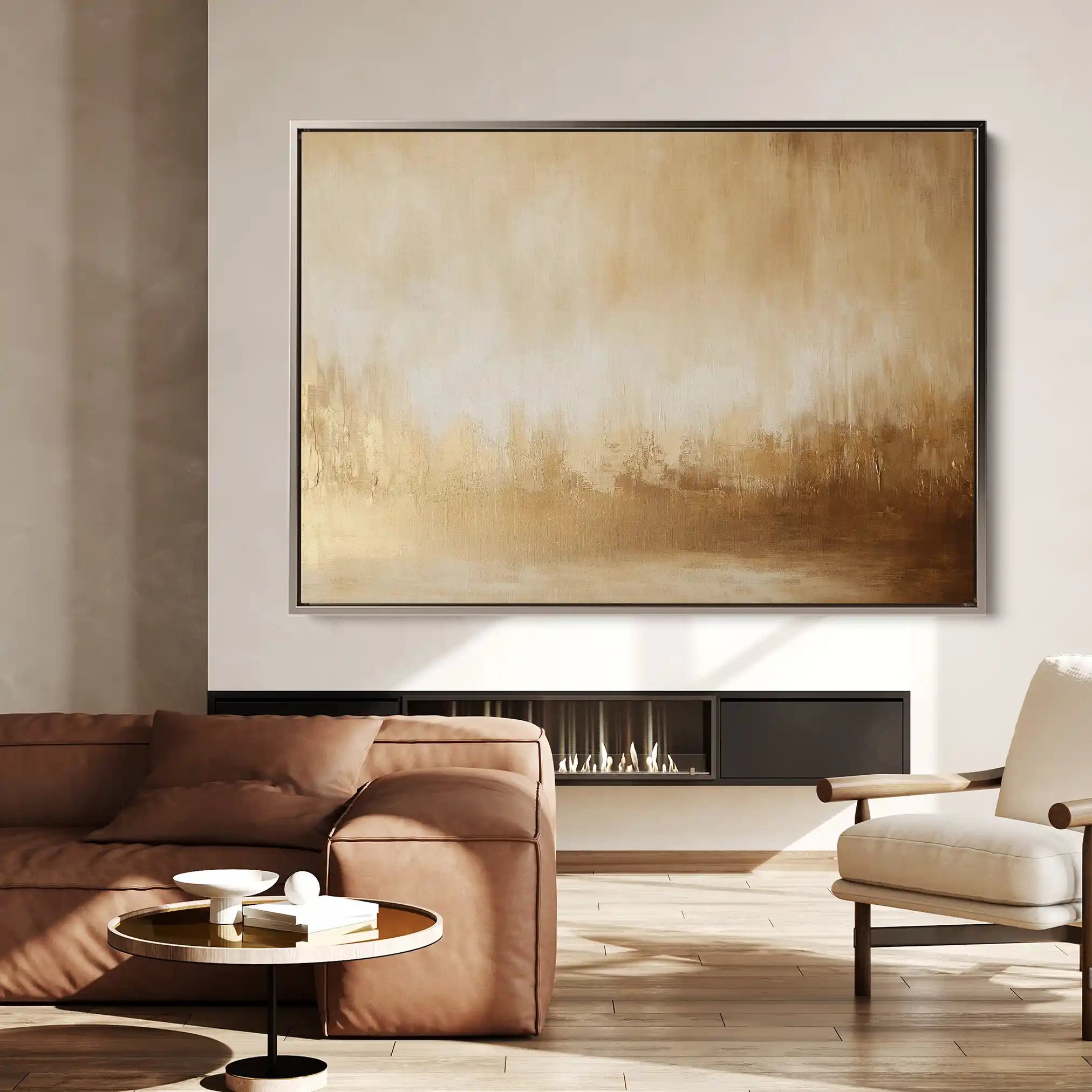 Abstract 346 Canvas Art 18" x 24" / 45 x 60 cm / Black