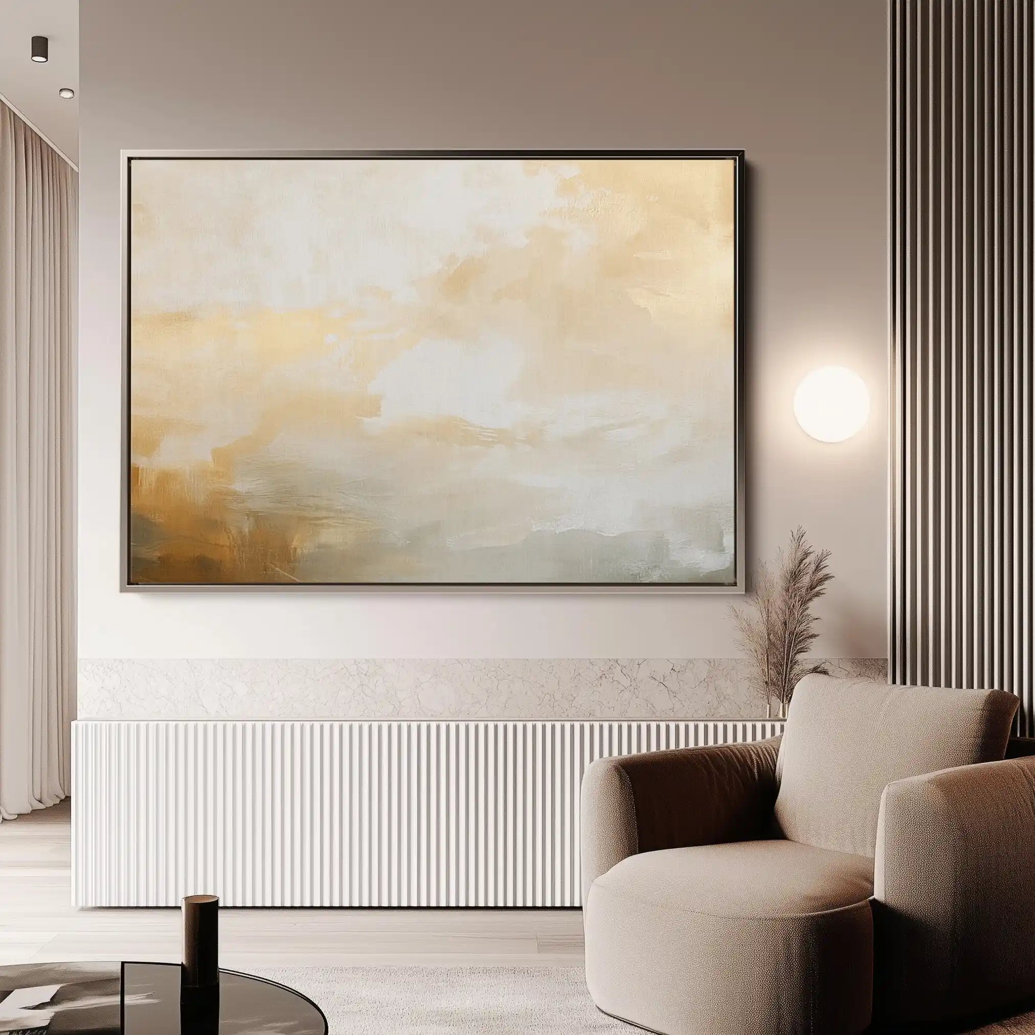 Abstract 347 Canvas Art 18" x 24" / 45 x 60 cm / Black