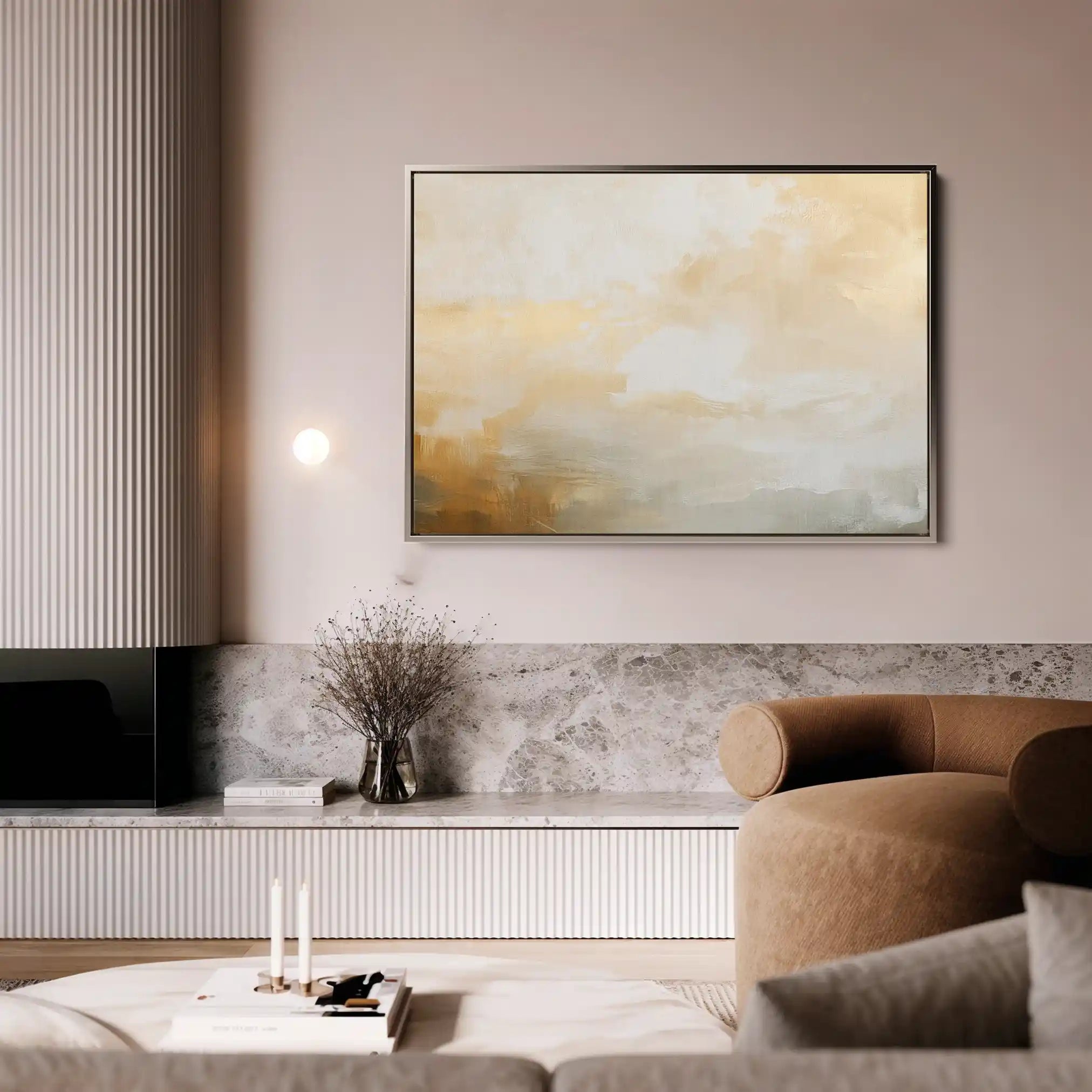 Abstract 347 Canvas Art 18" x 24" / 45 x 60 cm / Black