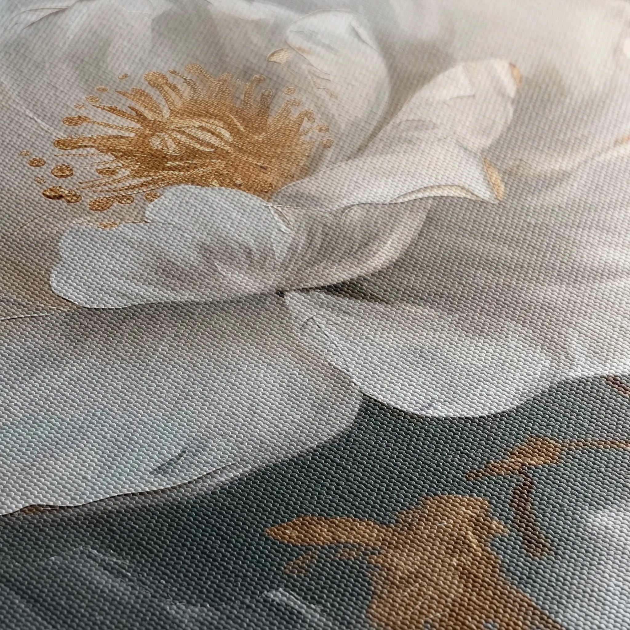 Floral 348 Canvas Art 18" x 24" / 45 x 60 cm / Black