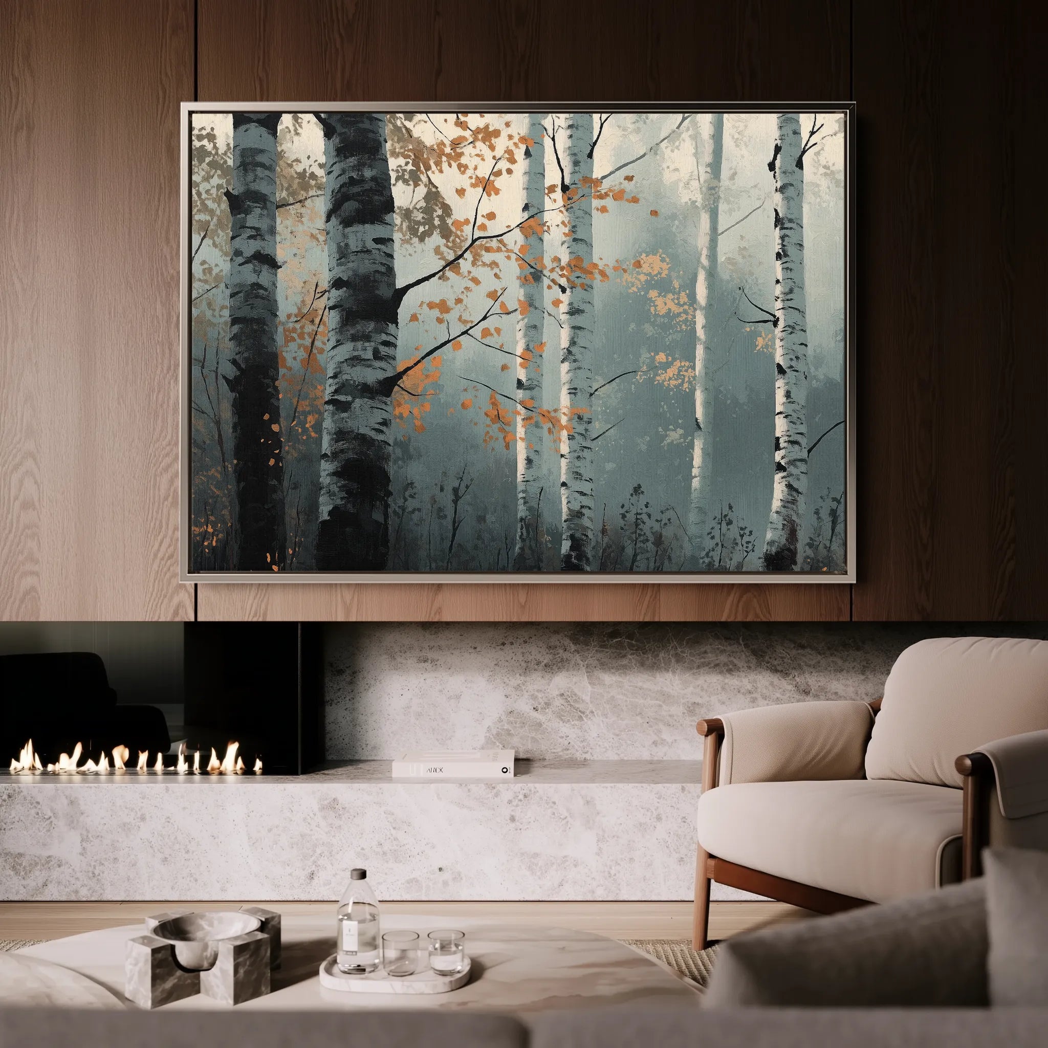 Landscape 348 Canvas Art 18" x 24" / 45 x 60 cm / Black