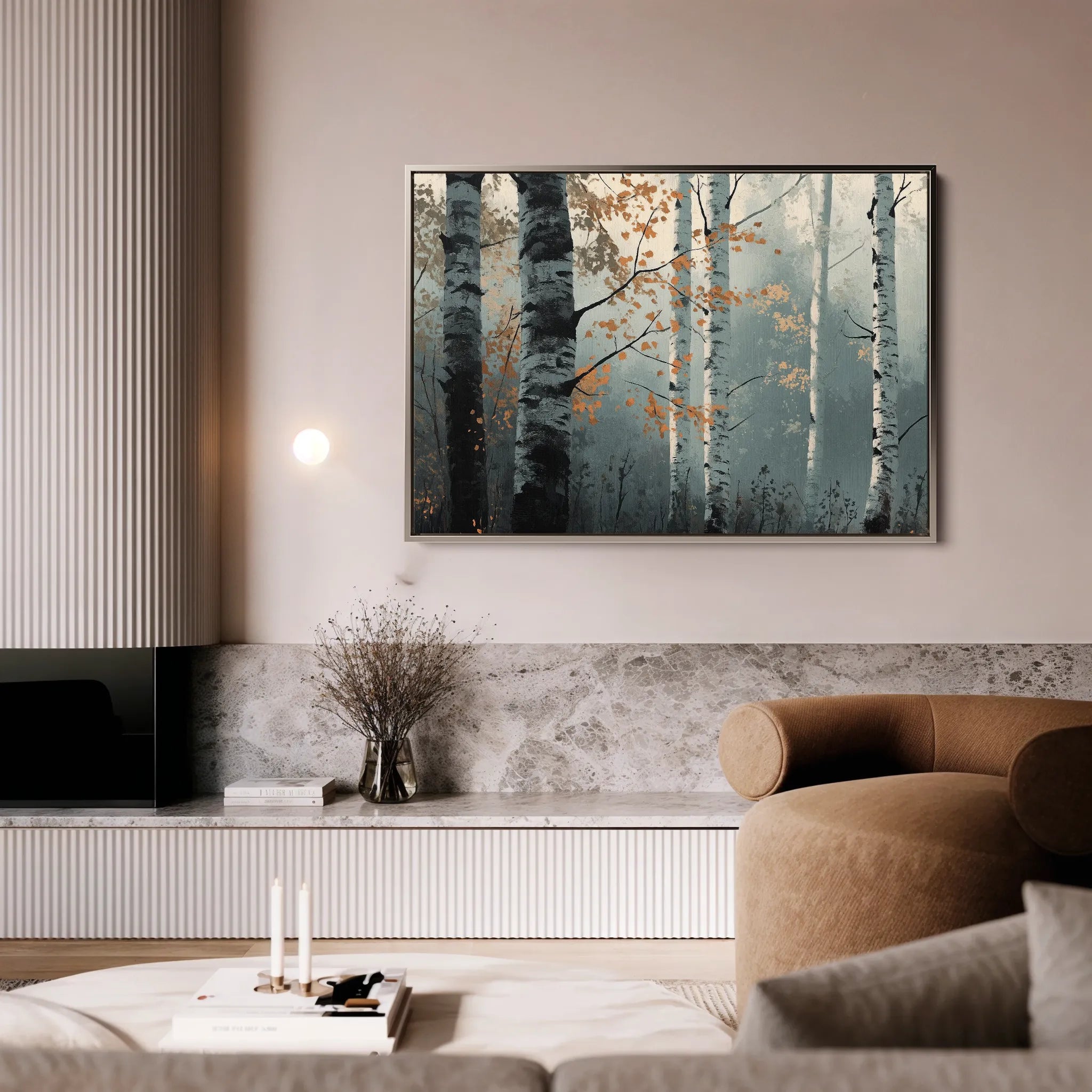 Landscape 348 Canvas Art 18" x 24" / 45 x 60 cm / Black