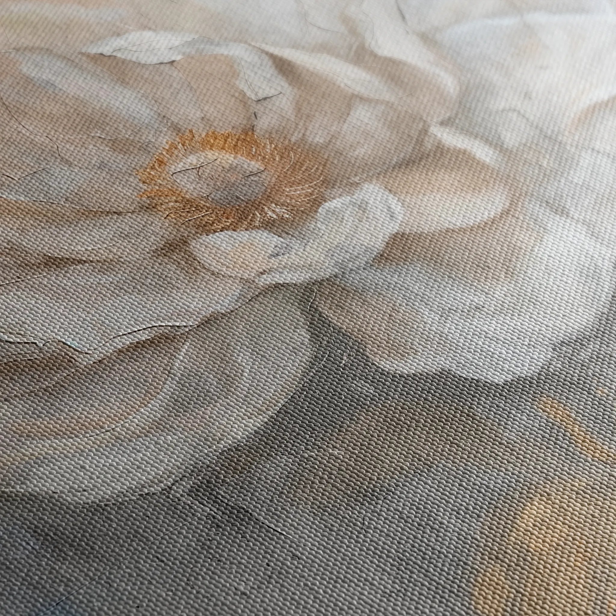 Floral 350 Canvas Art 18" x 24" / 45 x 60 cm / Black