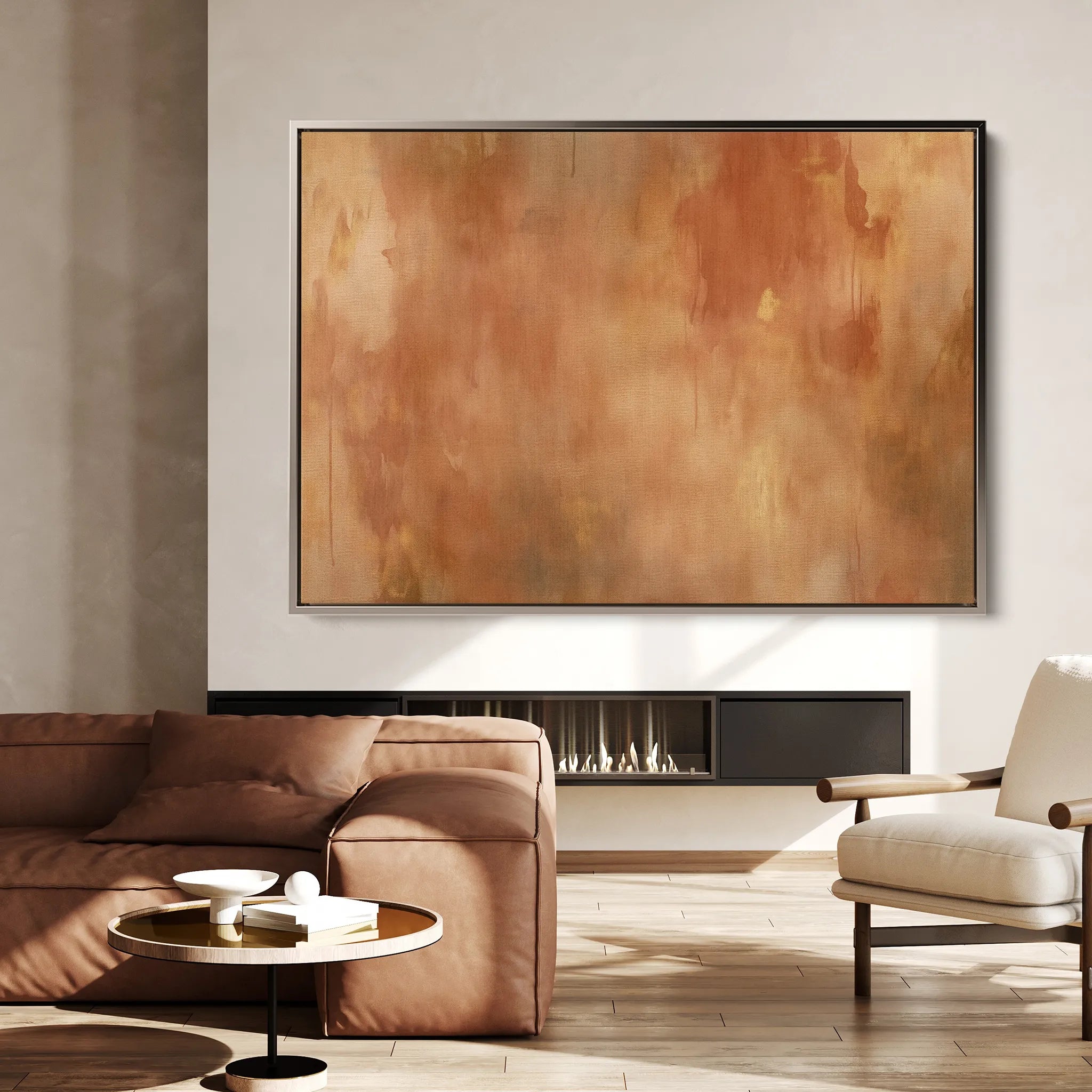 Abstract 351 Canvas Art 18" x 24" / 45 x 60 cm / Black