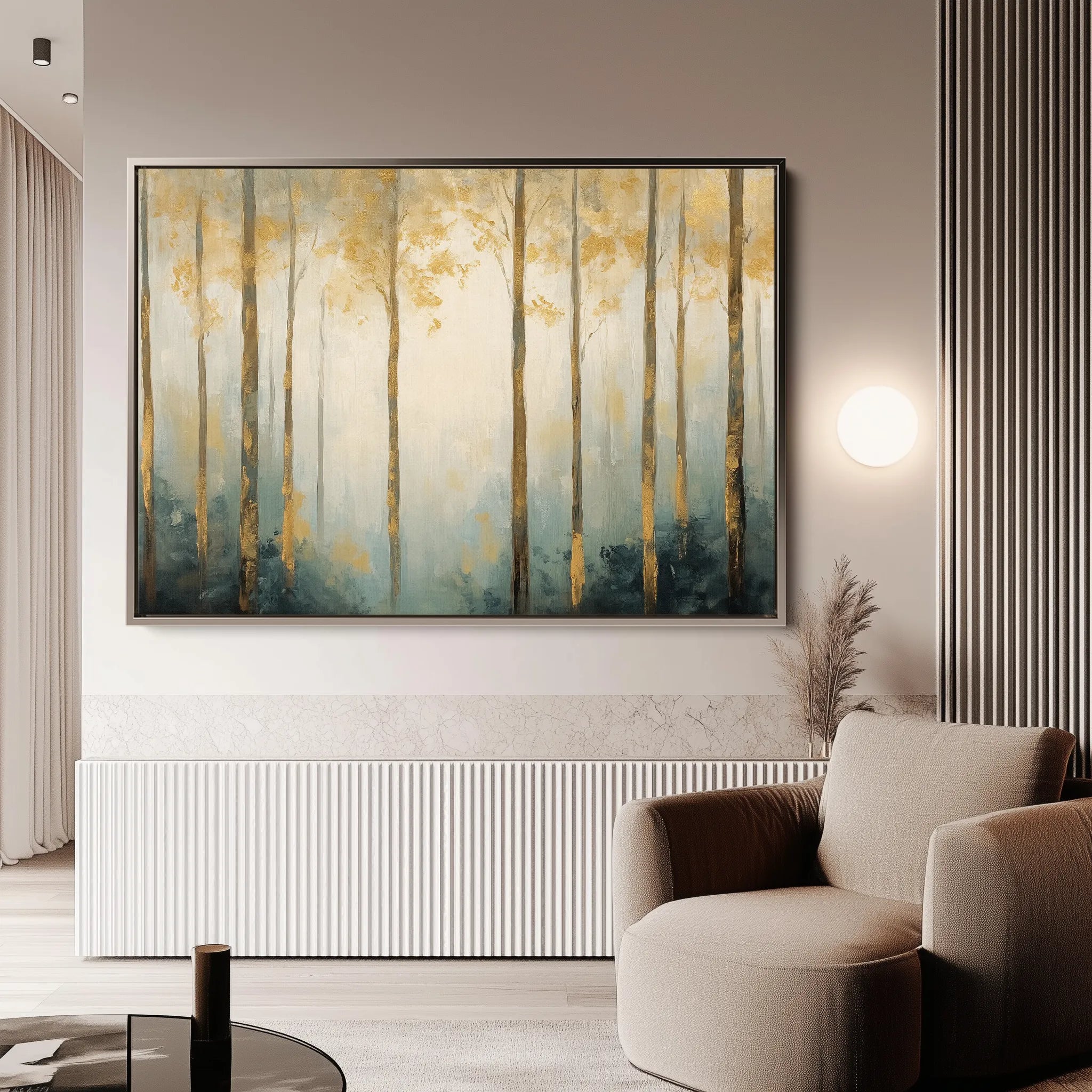 Landscape 351 Canvas Art 18" x 24" / 45 x 60 cm / Black