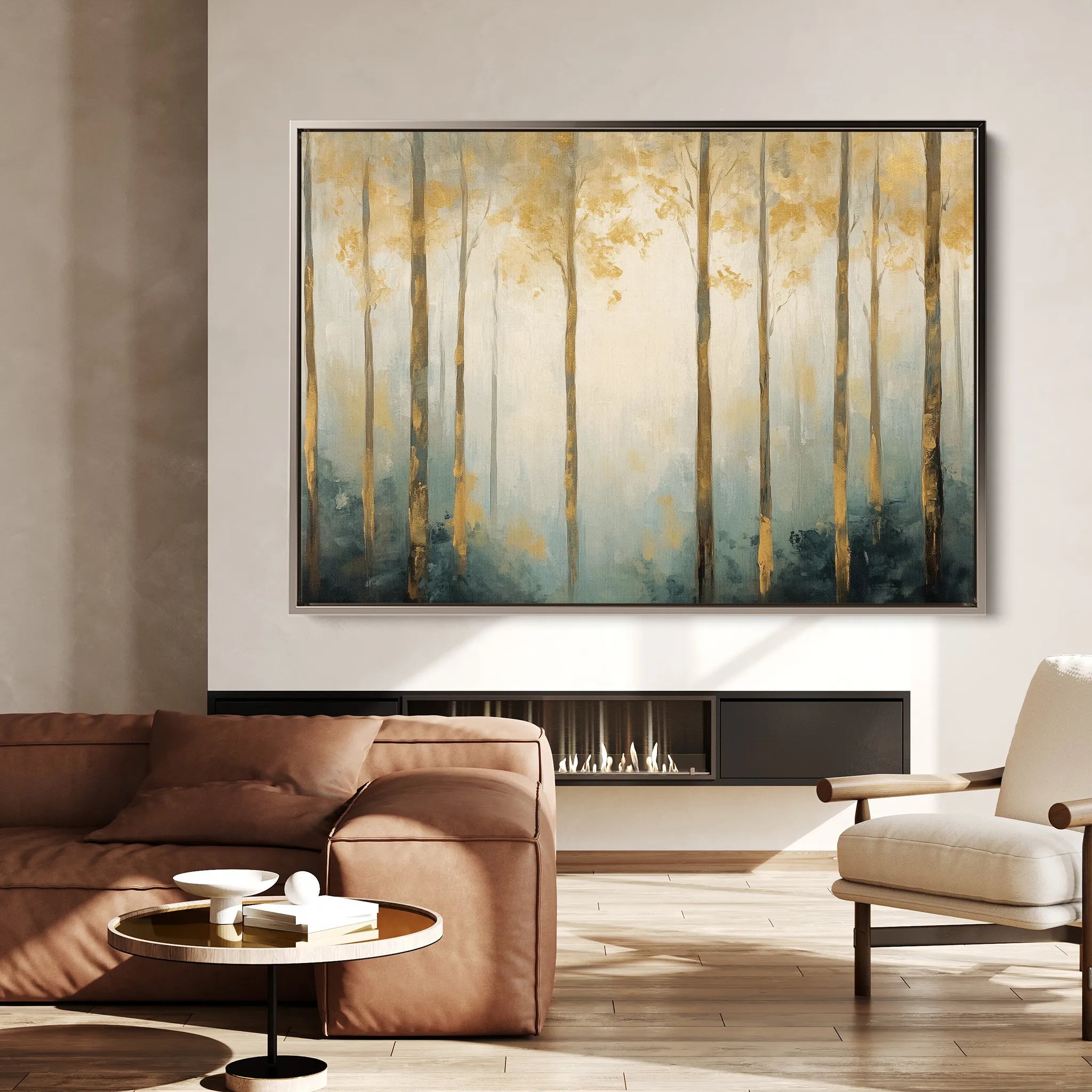 Landscape 351 Canvas Art 18" x 24" / 45 x 60 cm / Black