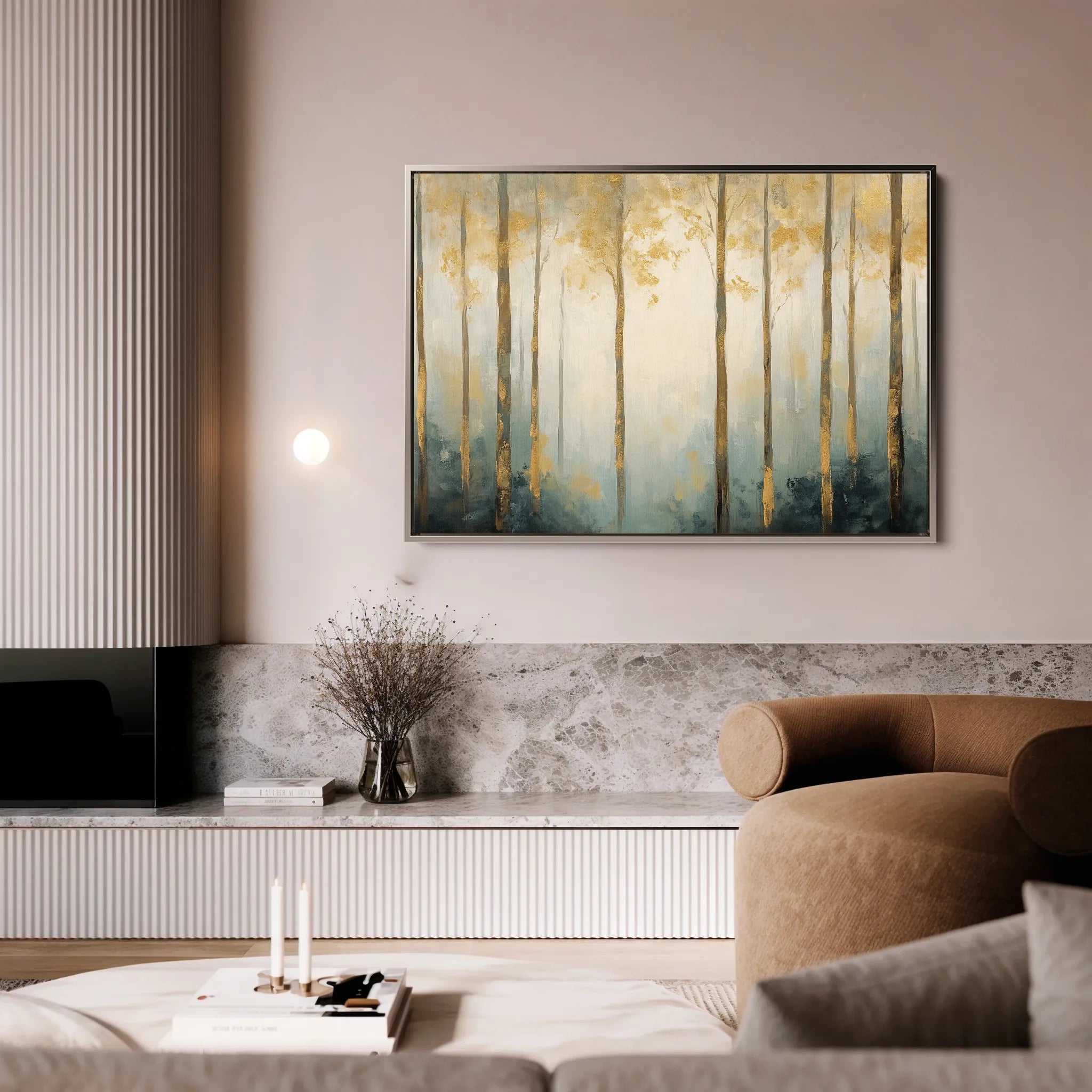 Landscape 351 Canvas Art 18" x 24" / 45 x 60 cm / Black