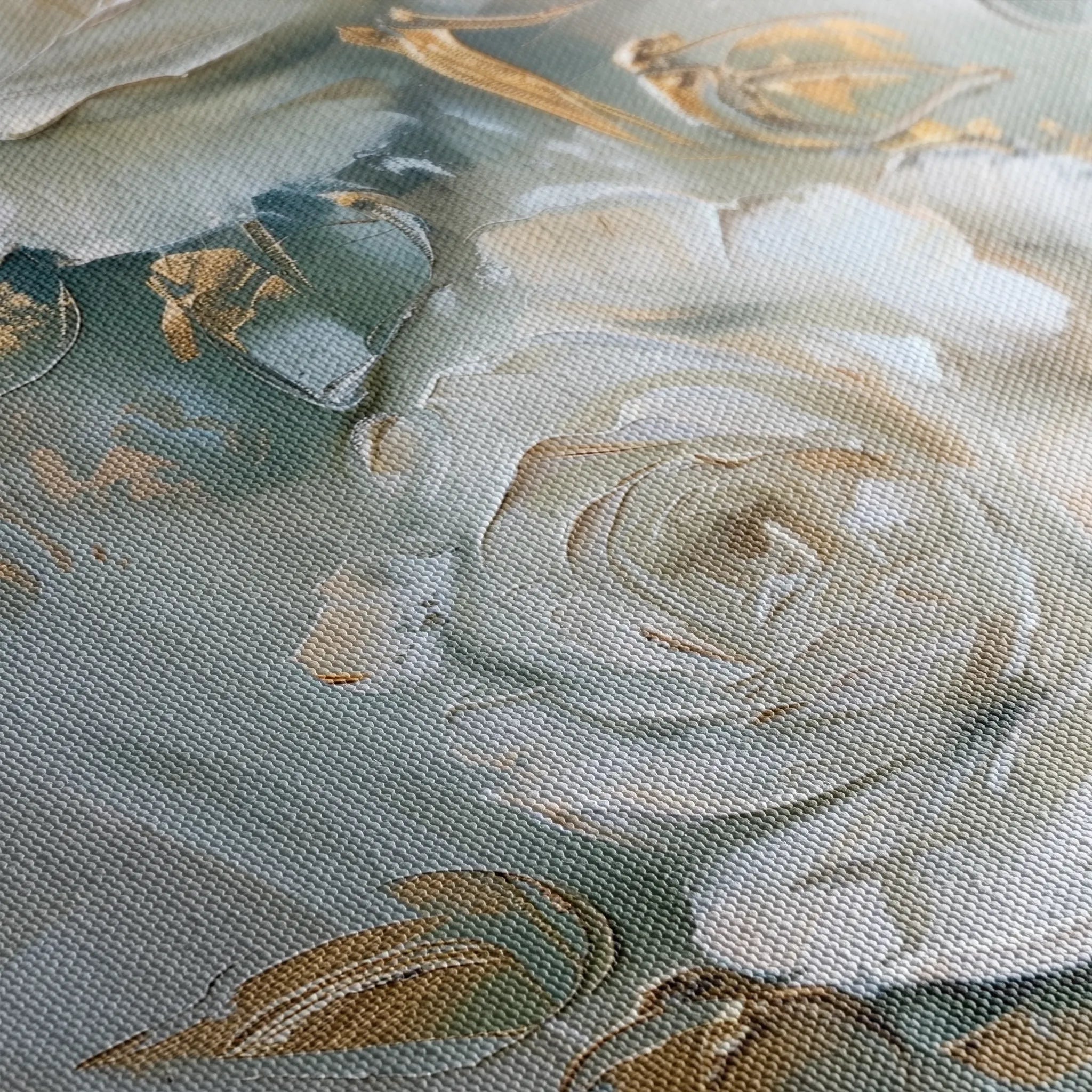 Floral 352 Canvas Art 18" x 24" / 45 x 60 cm / Black