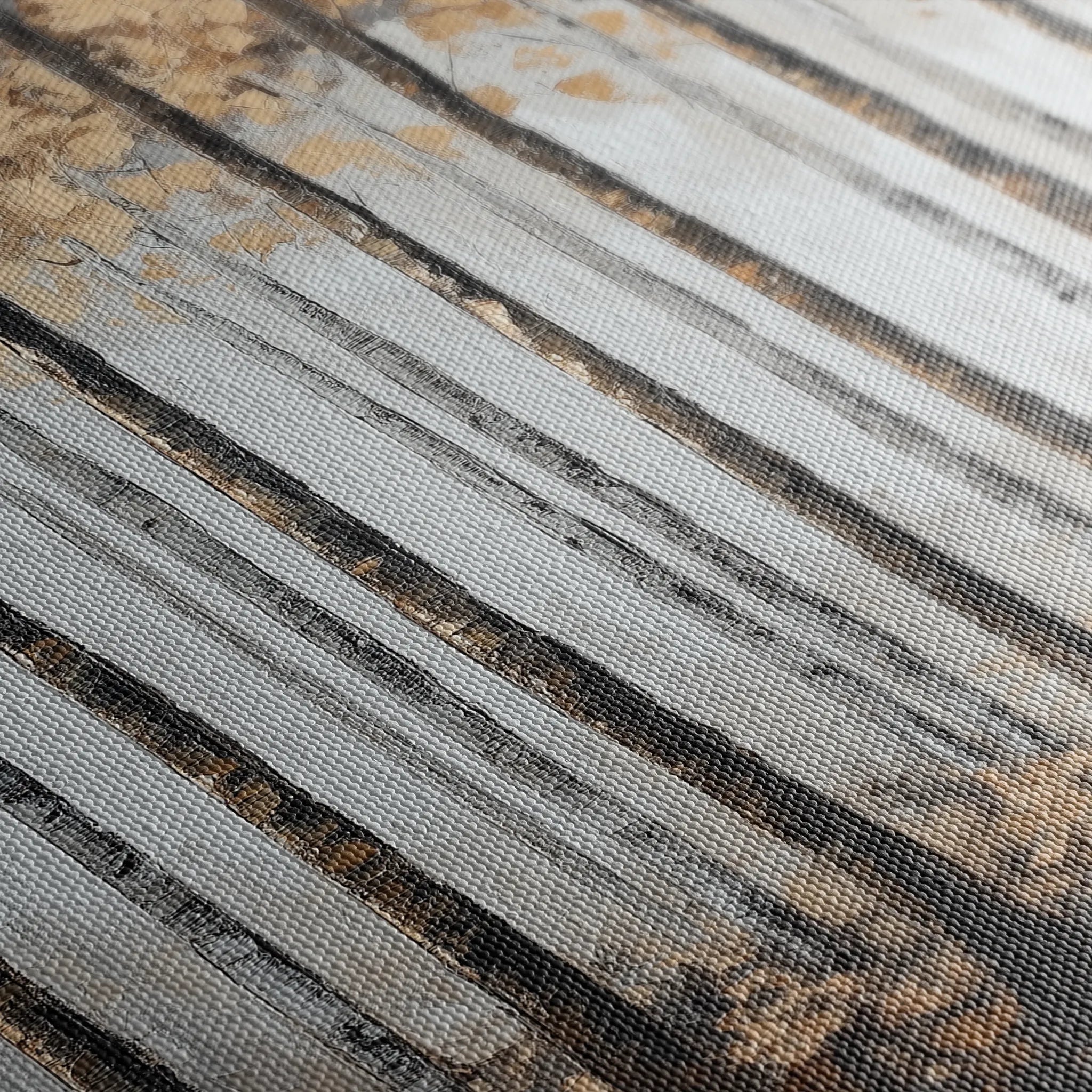 Landscape 352 Canvas Art 16" x 16" / 40 x 40 cm / Black