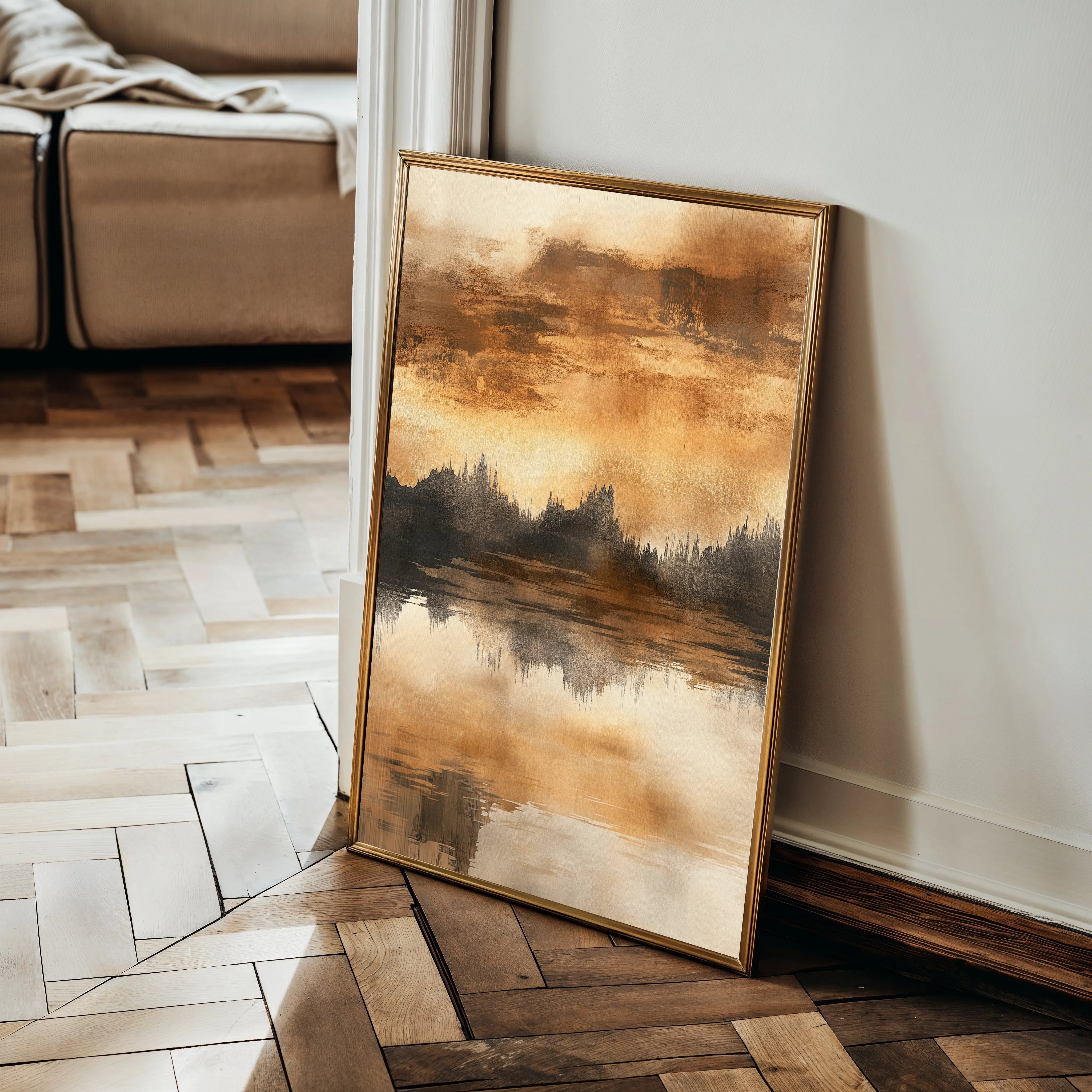 Abstract 354 Canvas Art 18" x 24" / 45 x 60 cm / Black