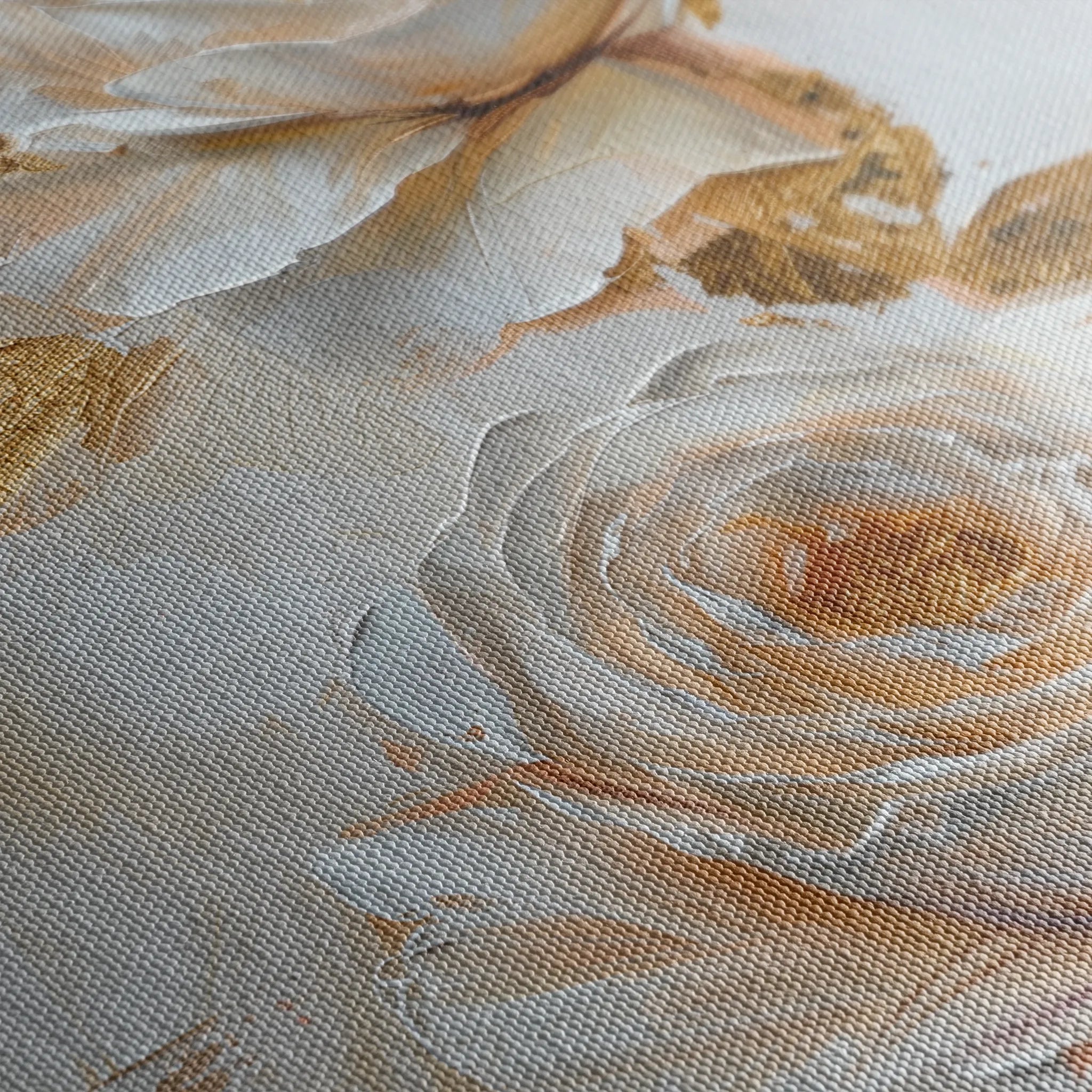 Floral 354 Canvas Art 18" x 24" / 45 x 60 cm / Black