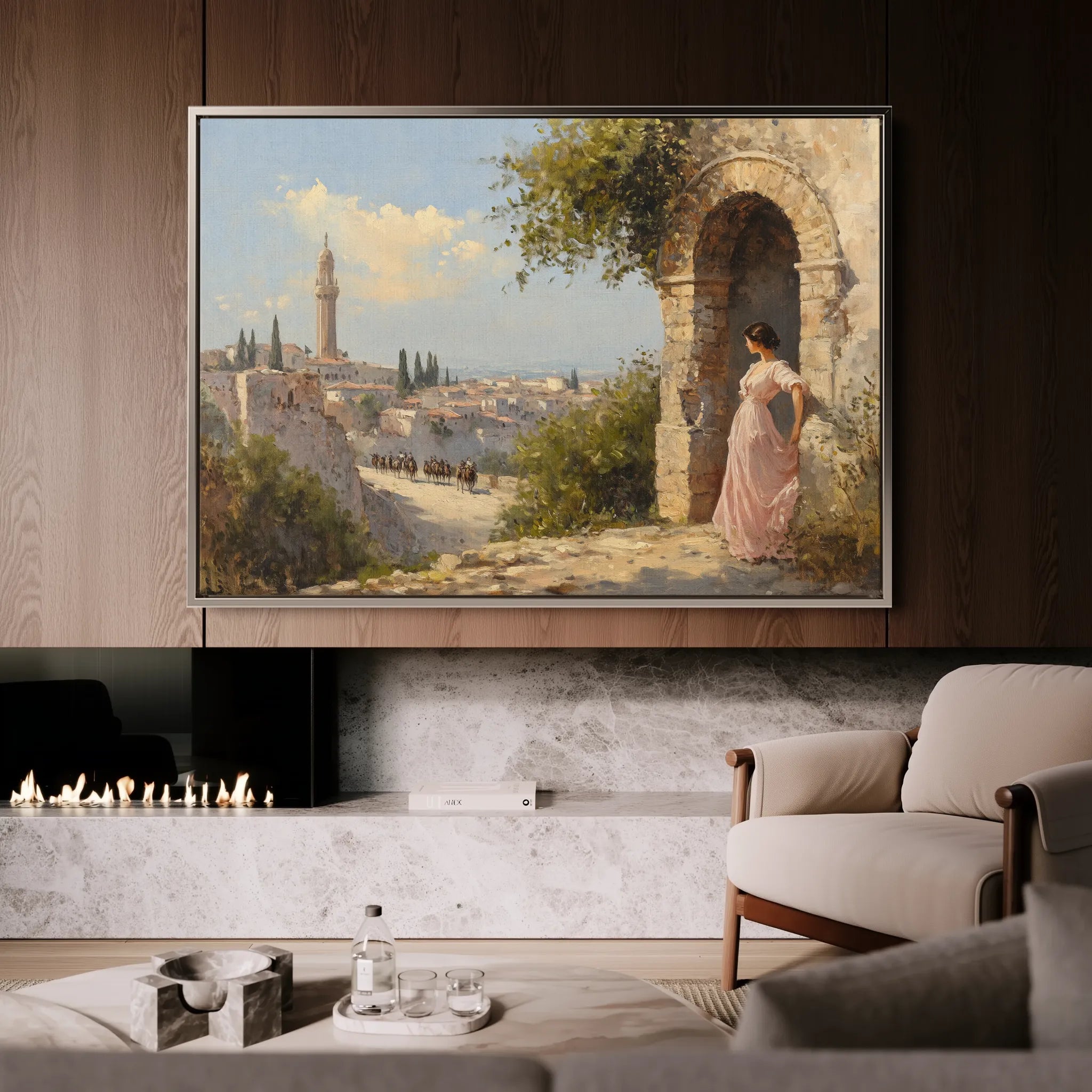 Landscape 355 Canvas Art 18" x 24" / 45 x 60 cm / Black