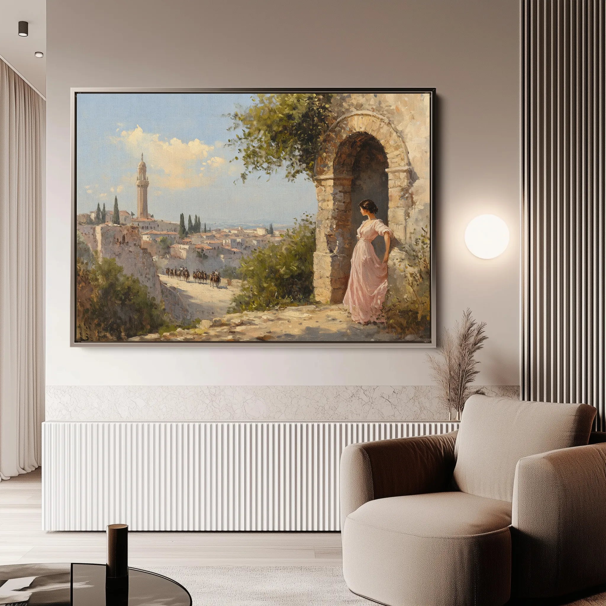 Landscape 355 Canvas Art 18" x 24" / 45 x 60 cm / Black