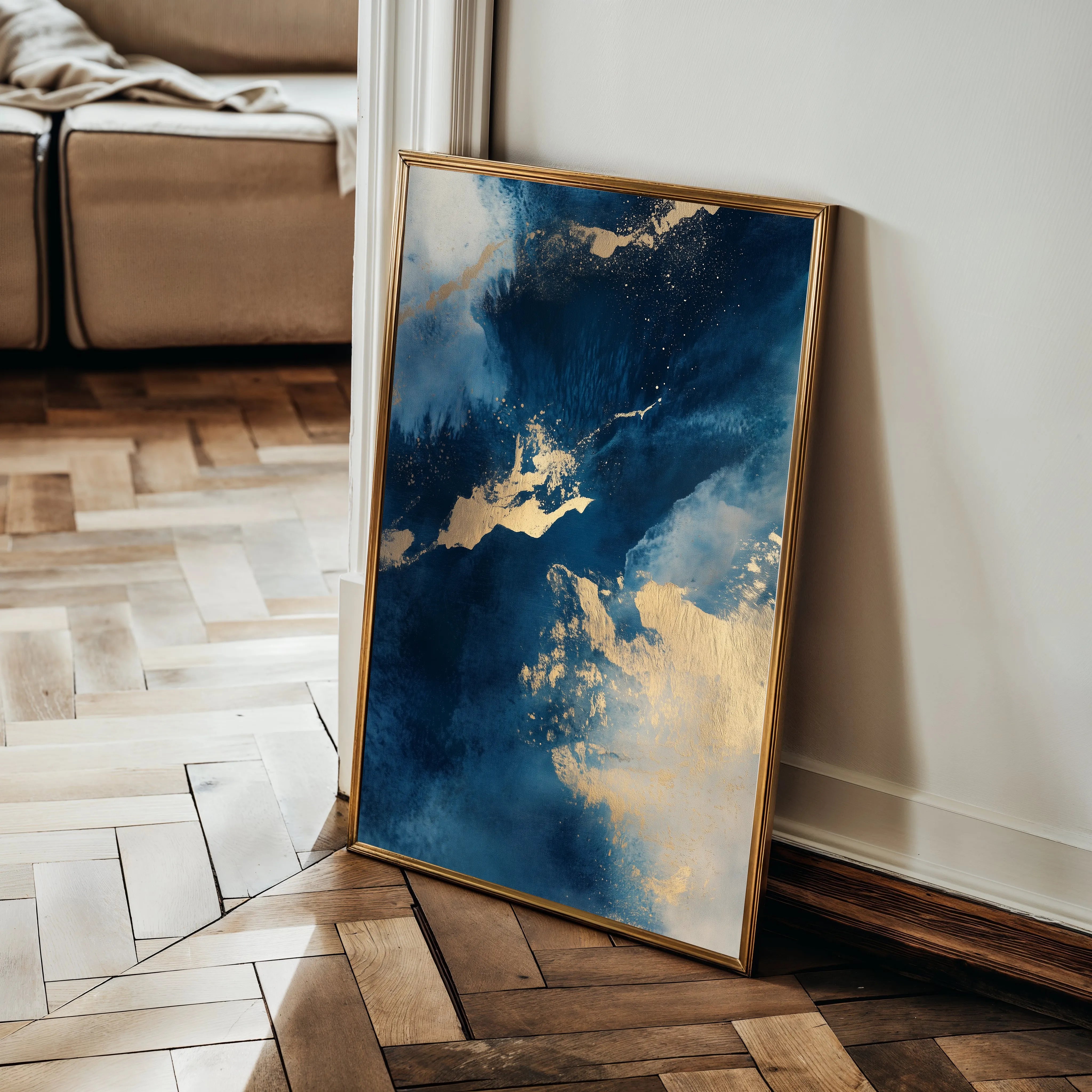 Abstract 361 Canvas Art 18" x 24" / 45 x 60 cm / Black