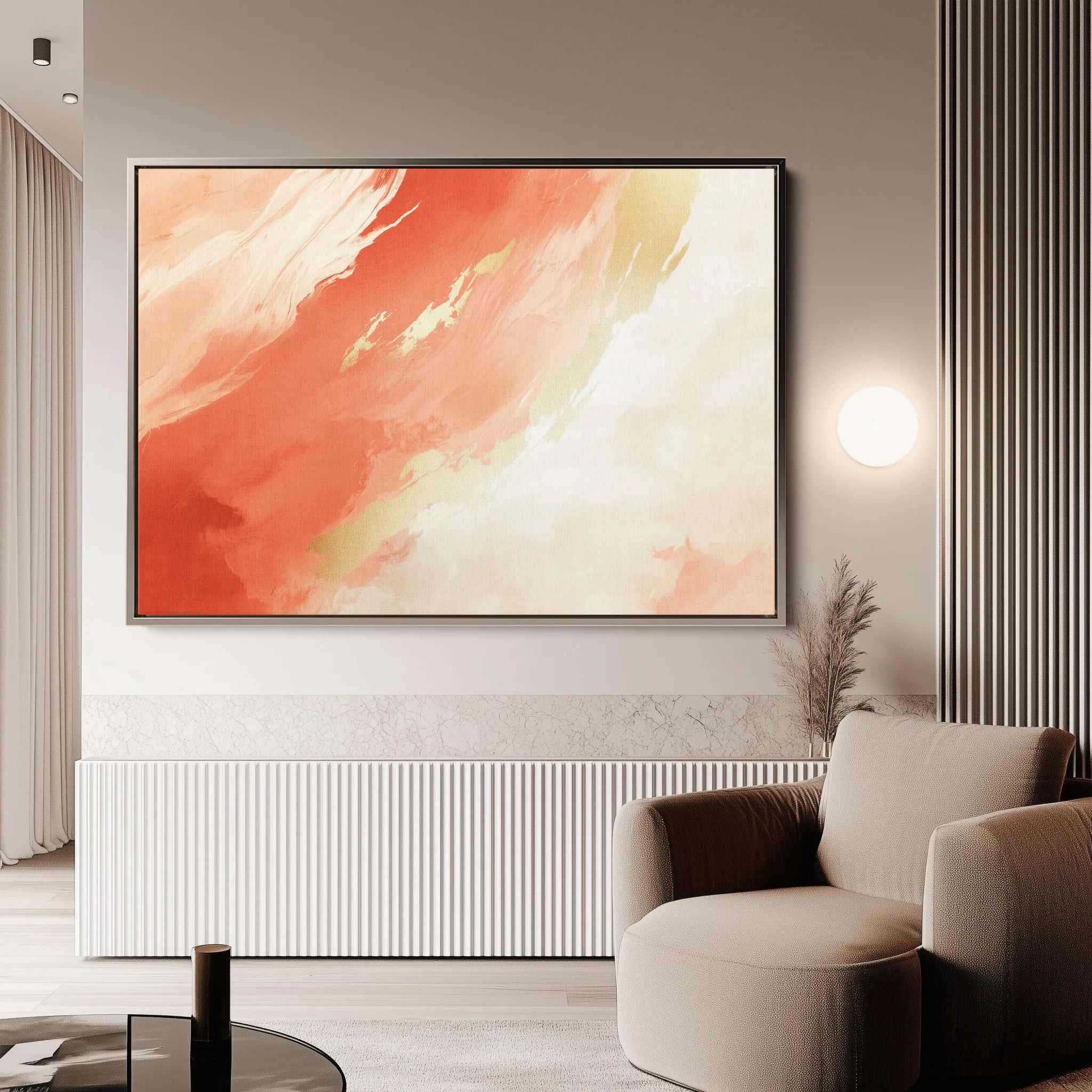 Abstract 362 Canvas Art 18" x 24" / 45 x 60 cm / Black