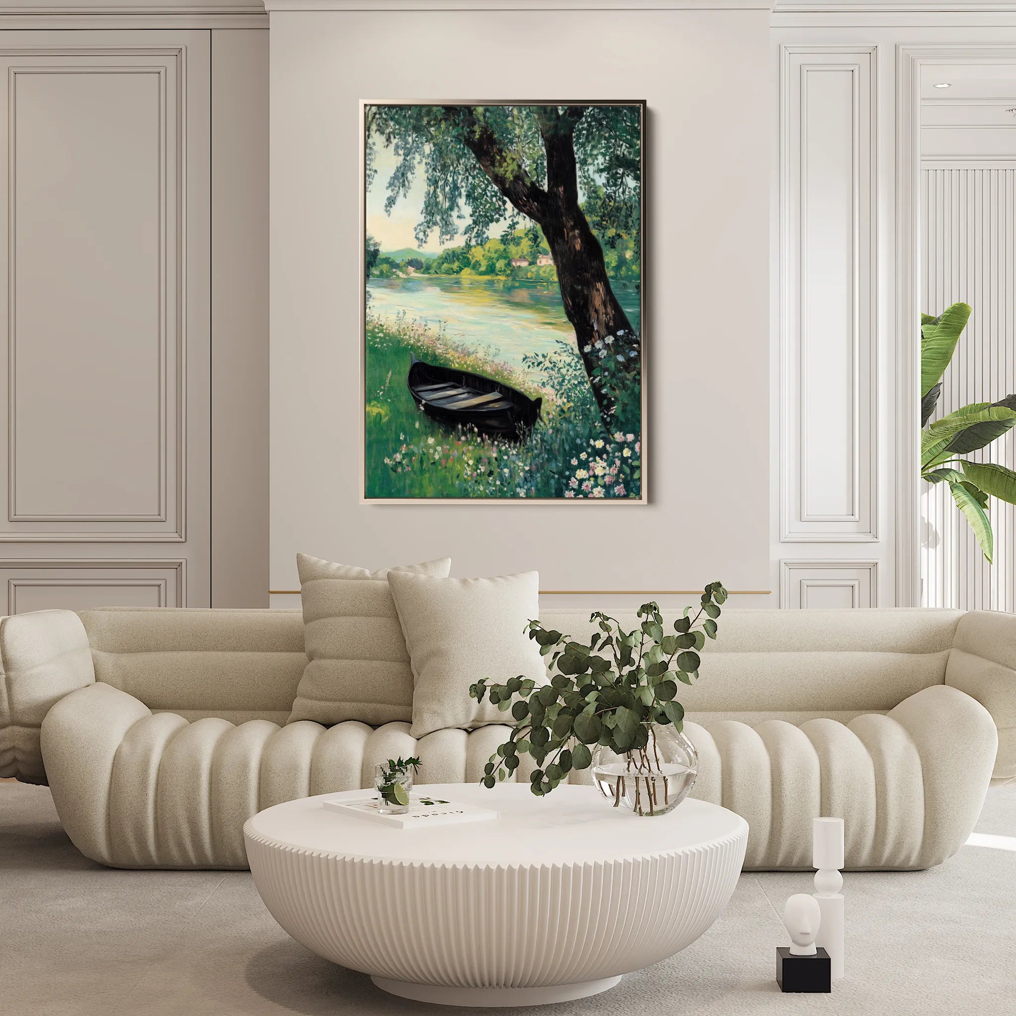 Landscape 362 Canvas Art 18" x 24" / 45 x 60 cm / Black