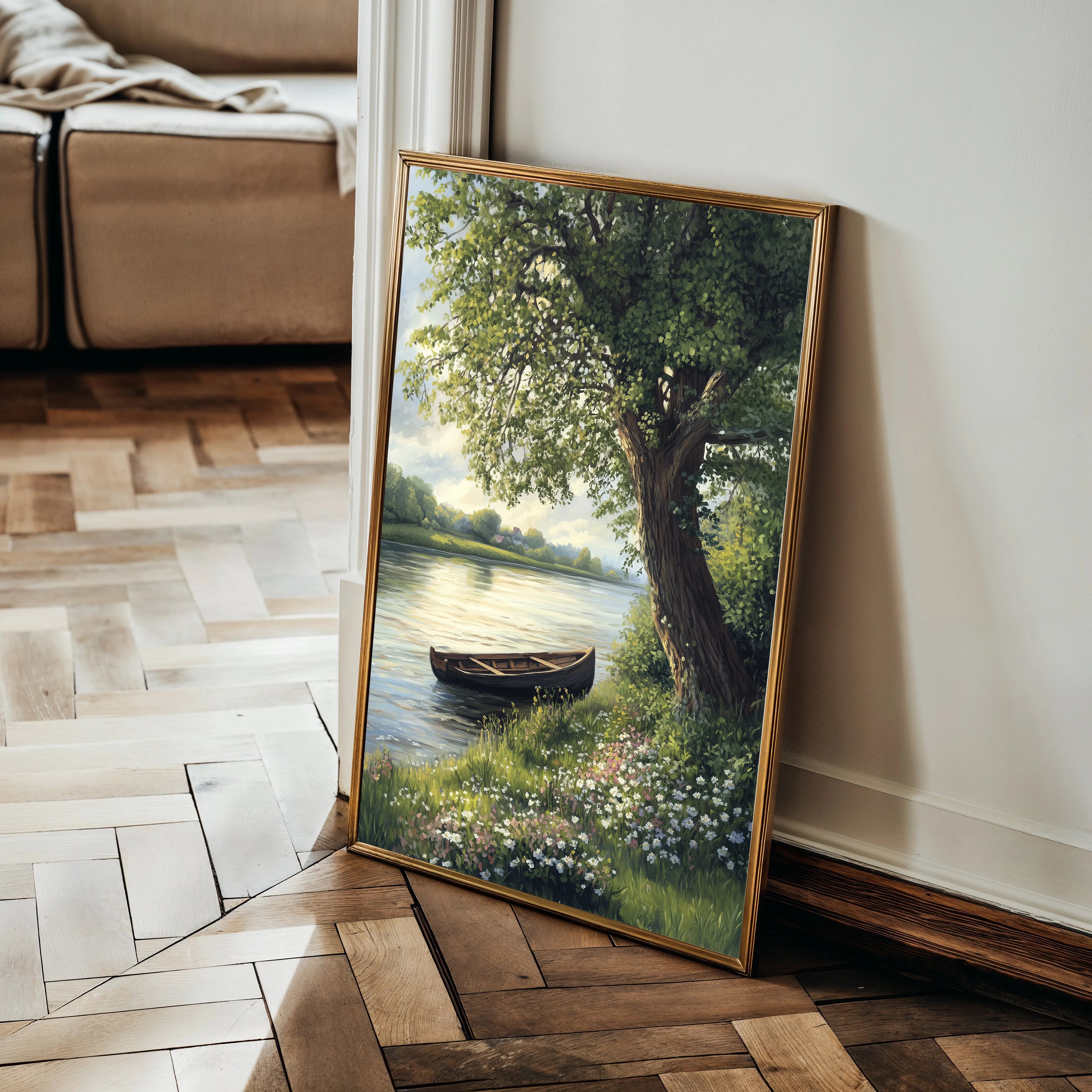 Landscape 363 Canvas Art 18" x 24" / 45 x 60 cm / Black