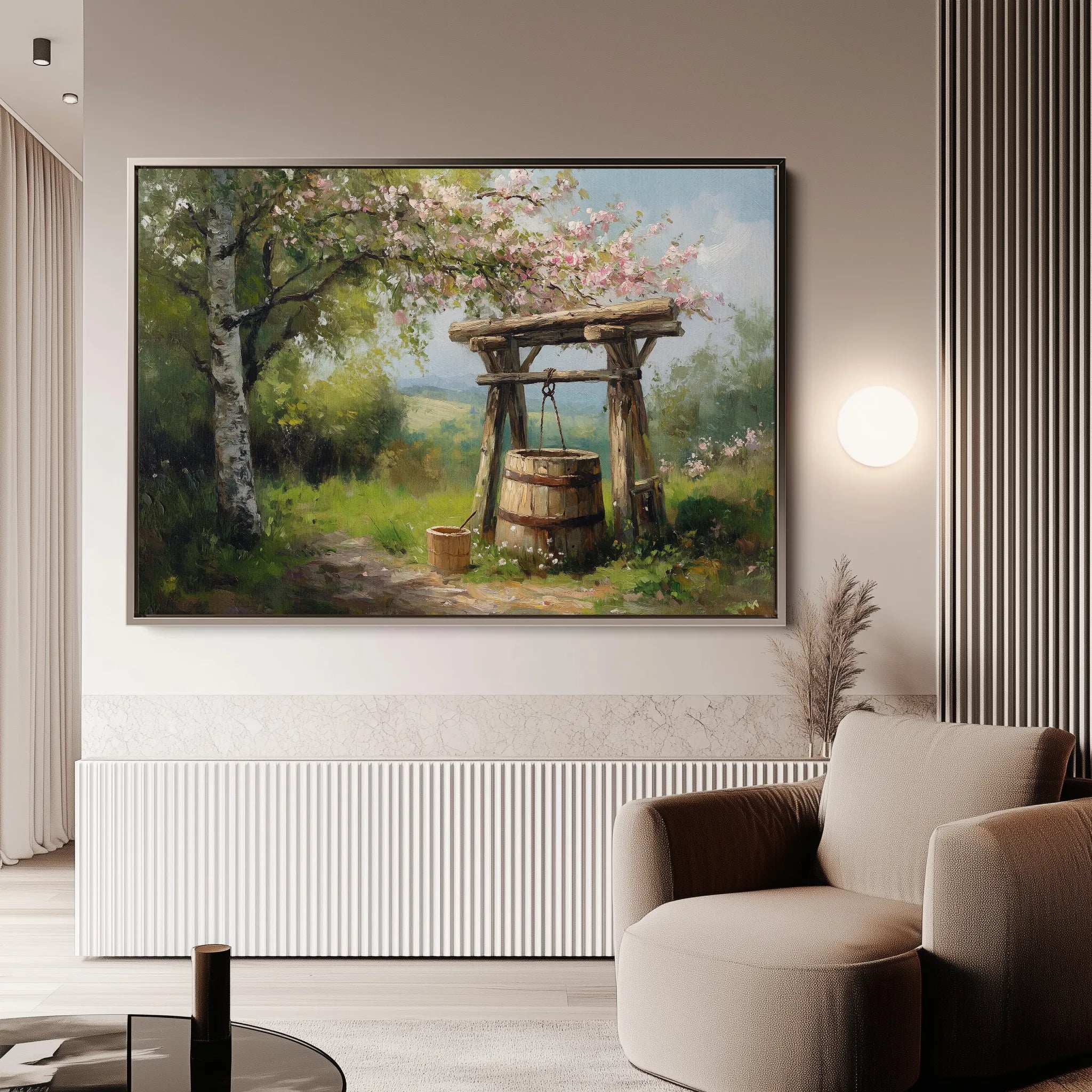 Landscape 364 Canvas Art 18" x 24" / 45 x 60 cm / Black