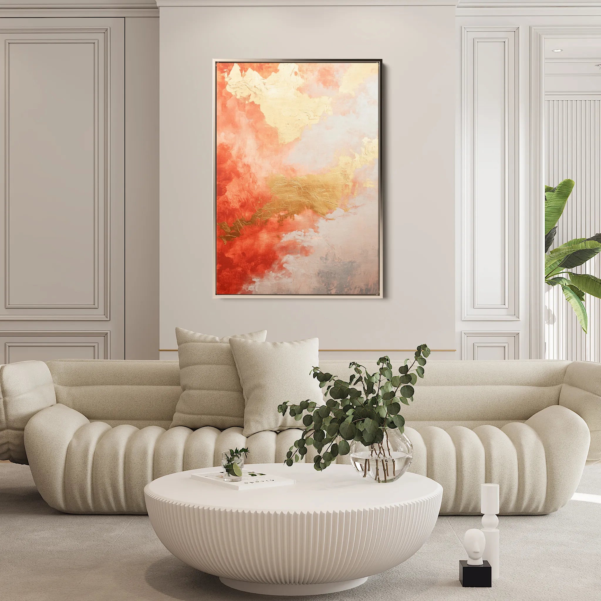 Abstract 365 Canvas Art 18" x 24" / 45 x 60 cm / Black
