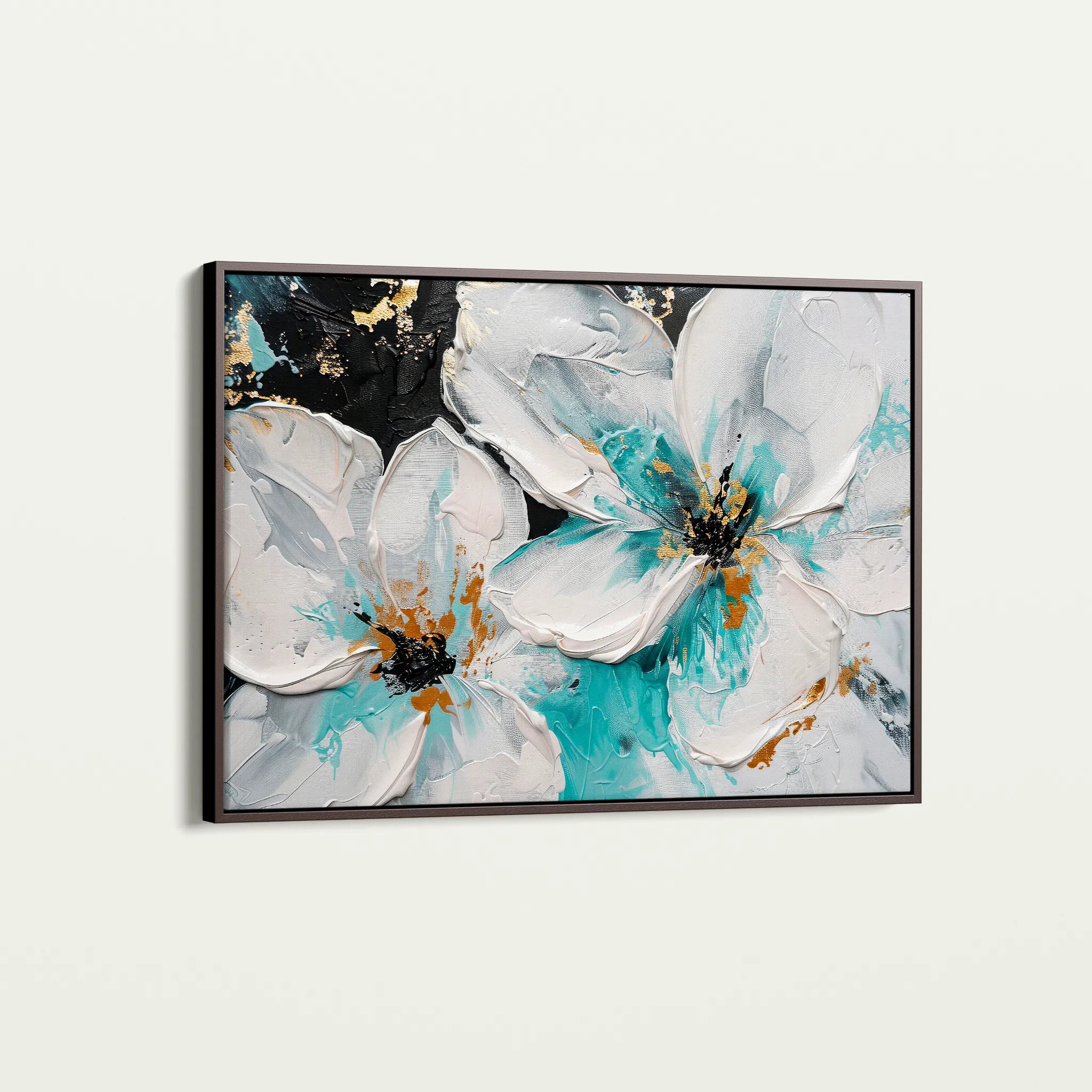 Floral 365 Canvas Art 18" x 24" / 45 x 60 cm / Black